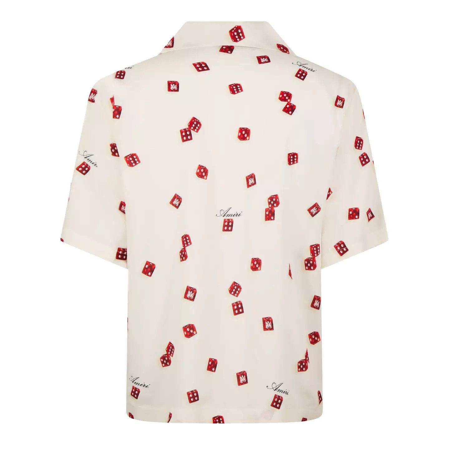 Amiri o1g2r1mq0426 Dice Bowling Shirt in Alabaster Size US M / EU 48-50 / 2 - 2 Thumbnail