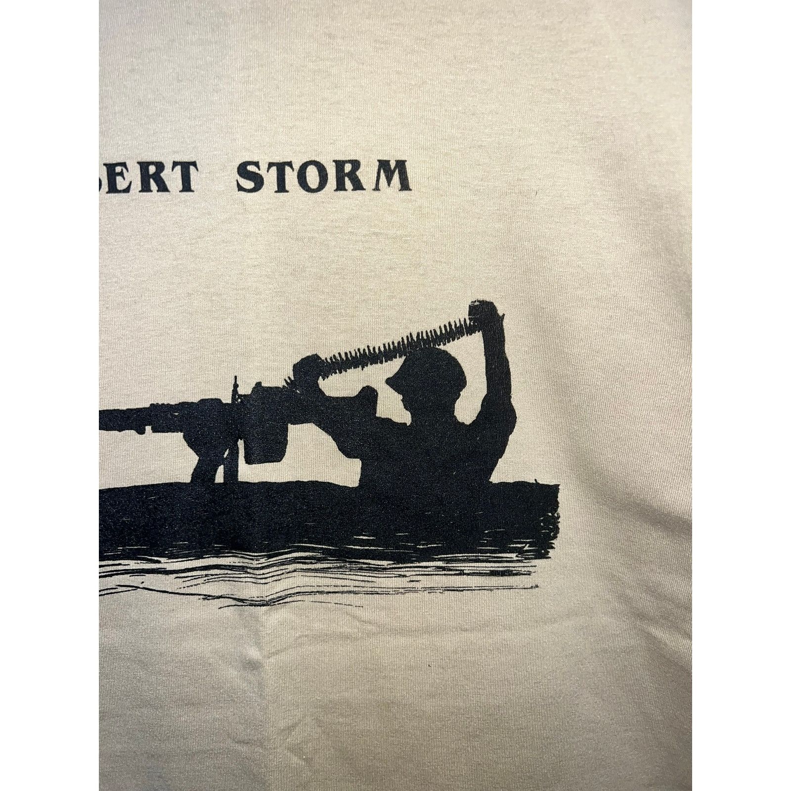 Vintage Vintage Desert Storm Shirt USA Iraq Gulf War Army Tee 90s XL Size US XL / EU 56 / 4 - 3 Thumbnail