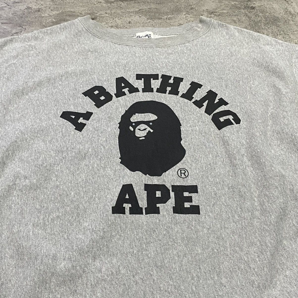 Bape Bape College Swarovski Crewneck OG Gray Size US L / EU 52-54 / 3 - 4 Thumbnail