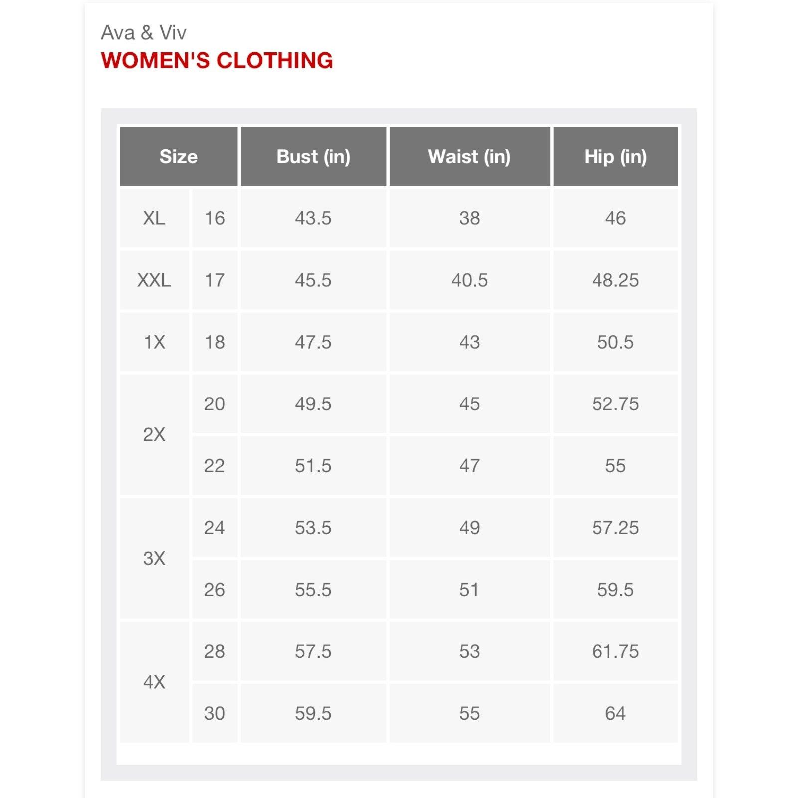 Other Ava & Viv - Women's Short Sleeve Relaxed Scoop Neck T-Shirt Size 3XL / US 20-22 - 11 Thumbnail