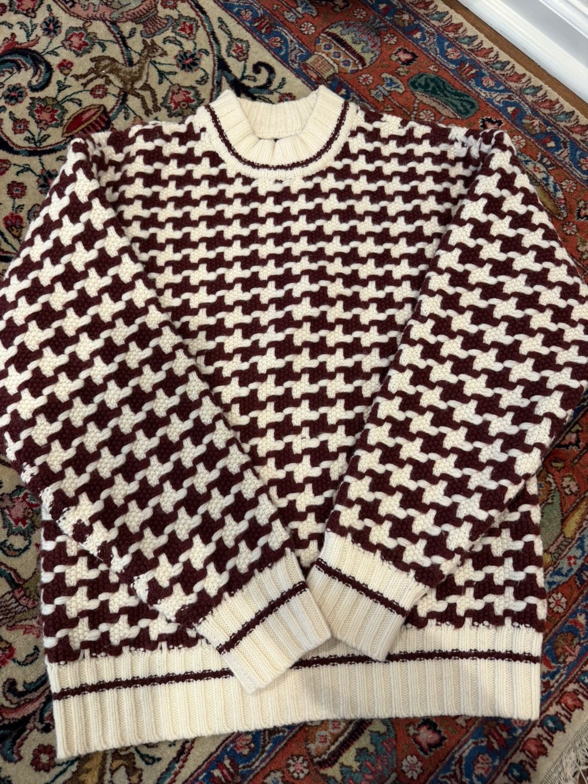 Aime Leon Dore Houndstooth sweater Size US S / EU 44-46 / 1 - 1 Thumbnail