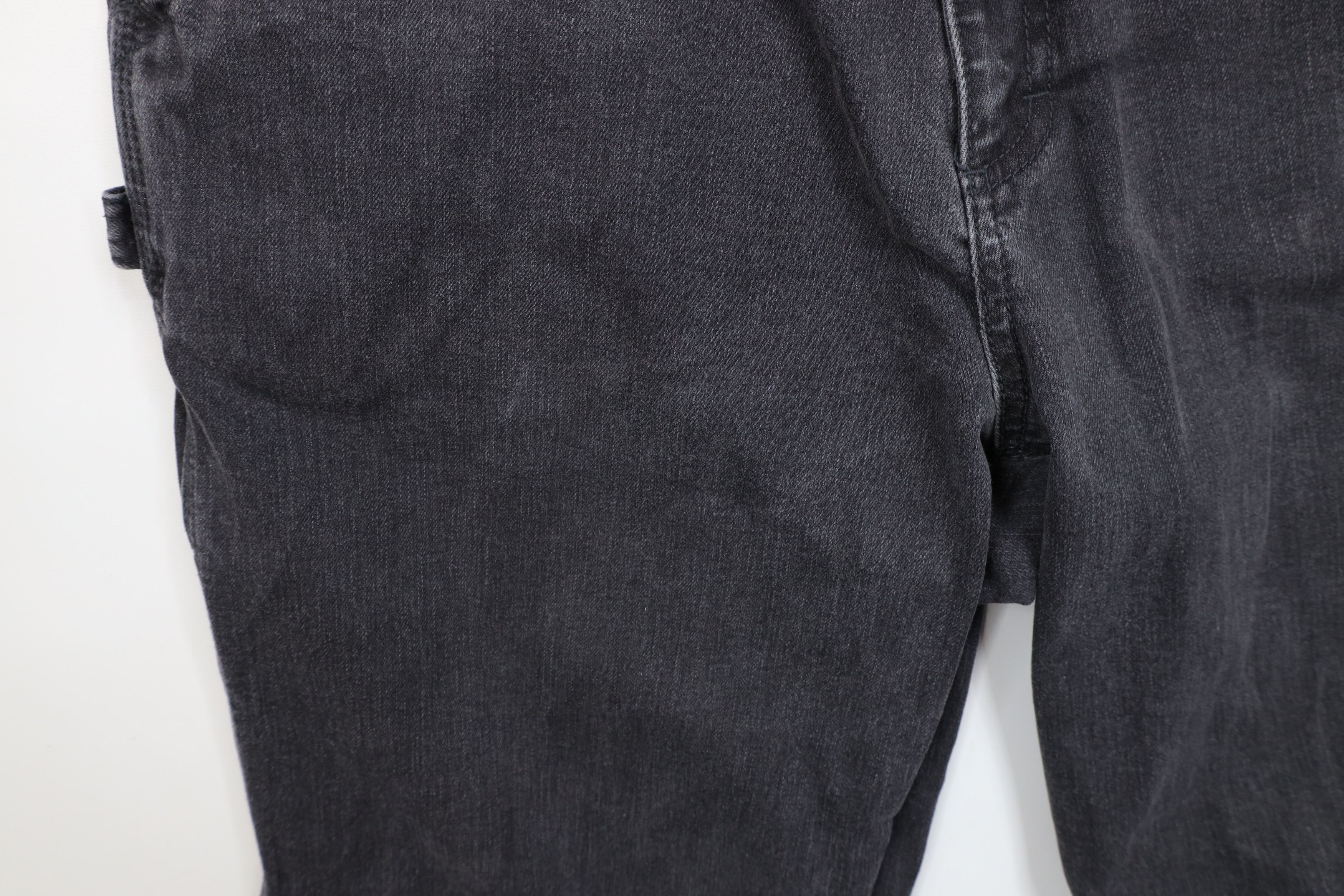 Caterpillar Vintage Cat Caterpillar Wide Leg Dungaree Jeans Black Size US 38 / EU 54 - 6 Thumbnail