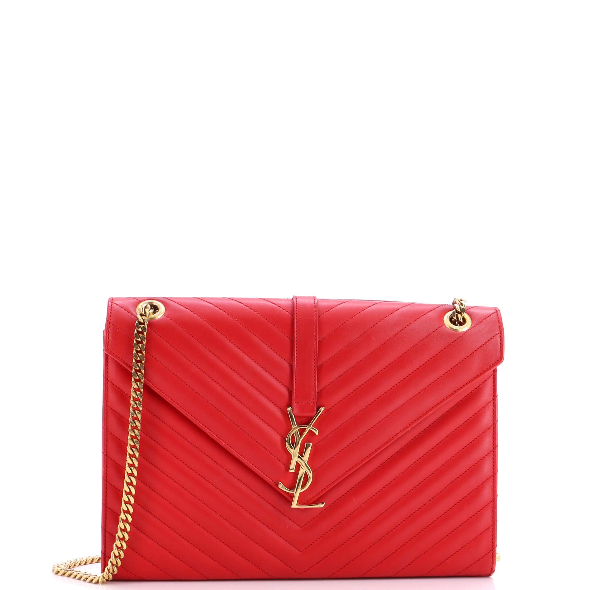 Saint Laurent Paris Classic Monogram Envelope Satchel Size ONE SIZE - 1 Thumbnail