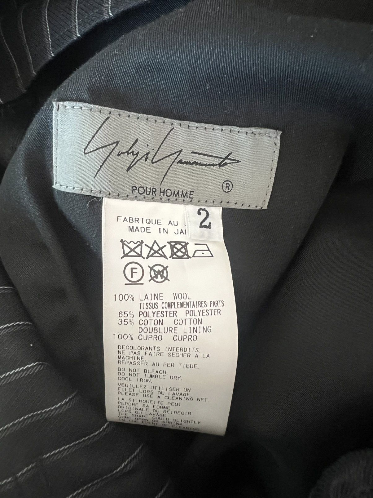 Yohji Yamamoto Yohji Yamamoto Pour Homme - ARMY WOOLBACK LOOP TAB PANT Size US 30 / EU 46 - 14 Thumbnail