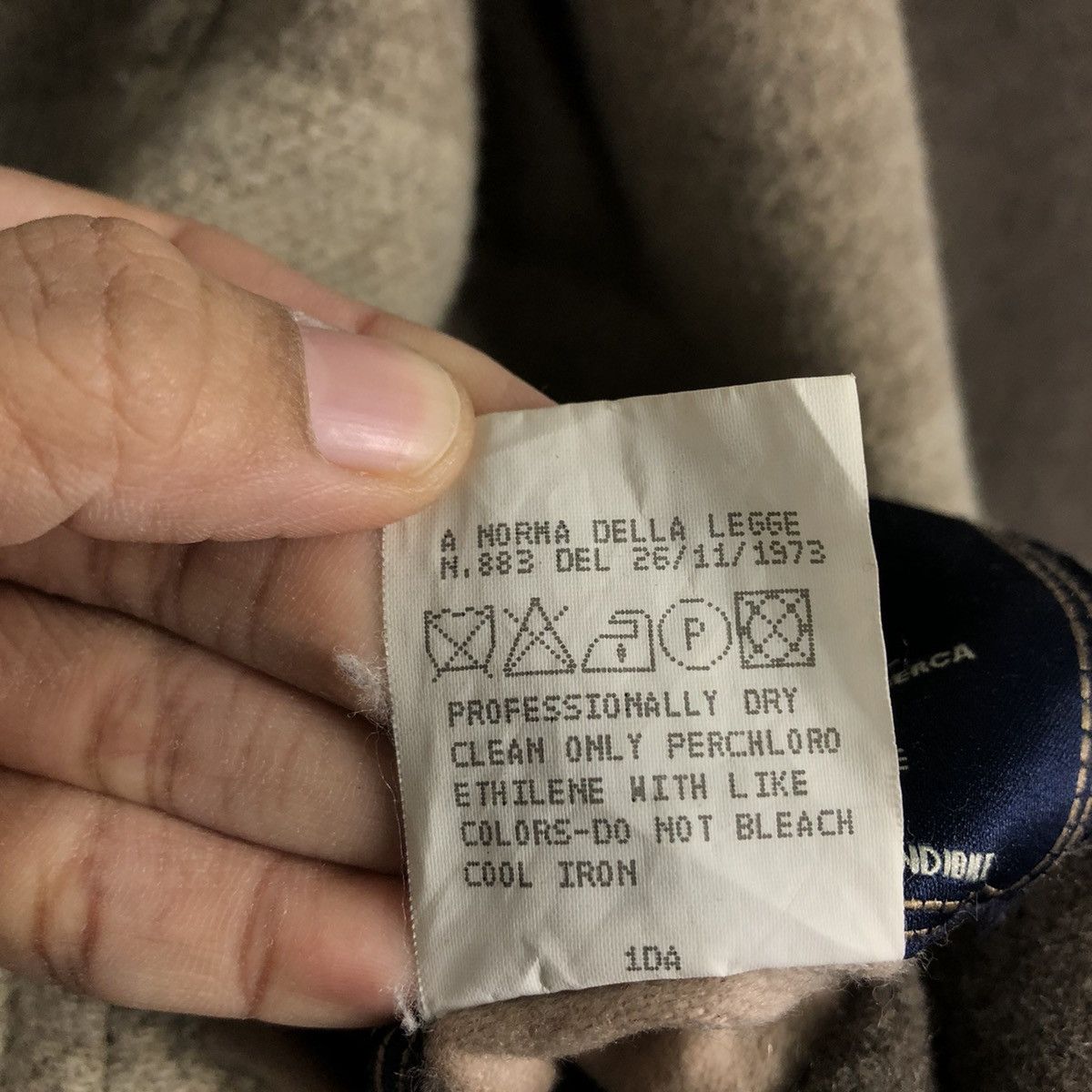 Vintage 📌Vintage Wool Chore Jacket Reversible Trussardi Jeans Size US XS / EU 42 / 0 - 23 Thumbnail