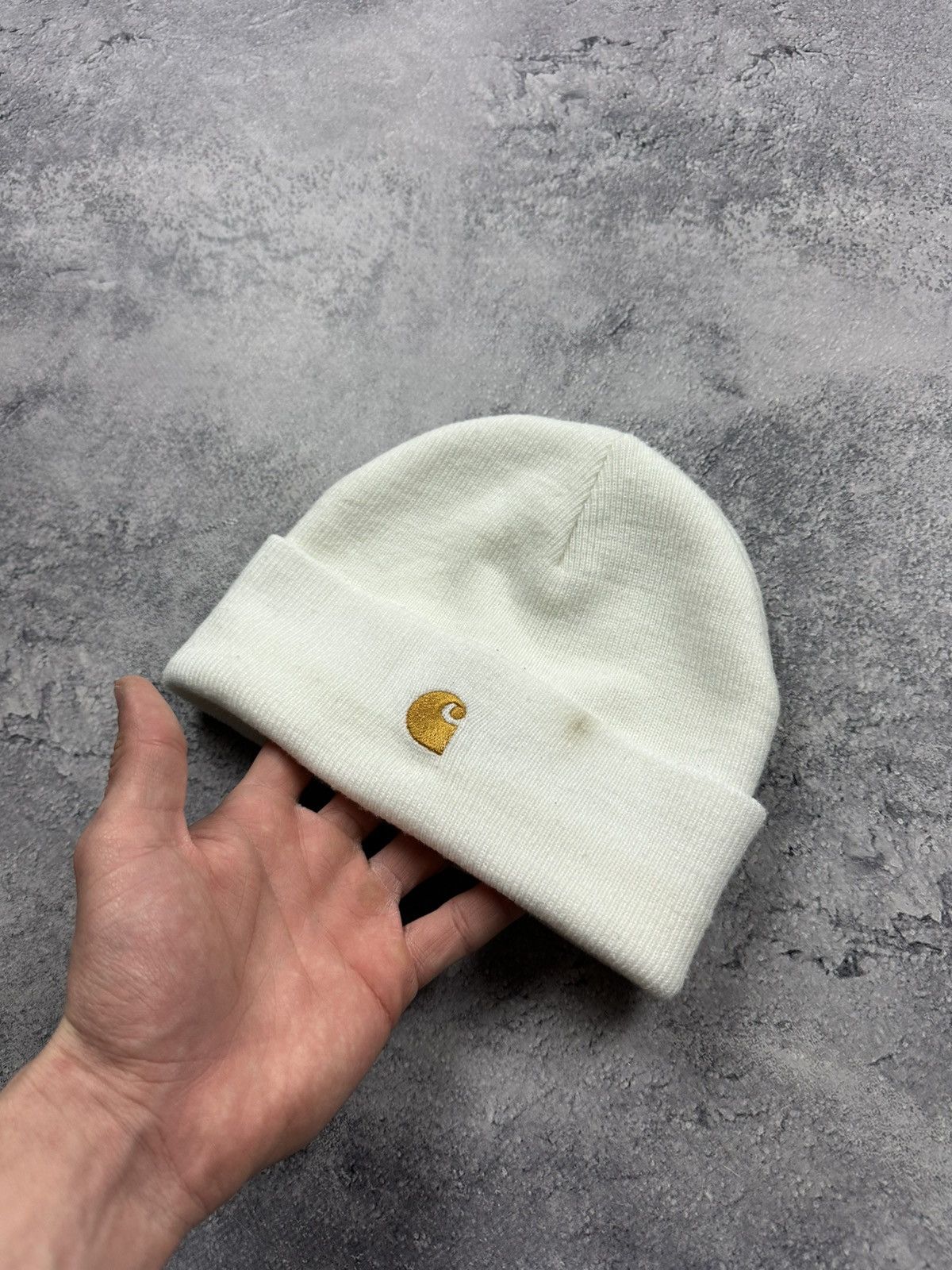 Carhartt Wip Carhartt Chase Beanie Hat Vintage Y2K Embroidered Logo Cap Size ONE SIZE - 1 Thumbnail