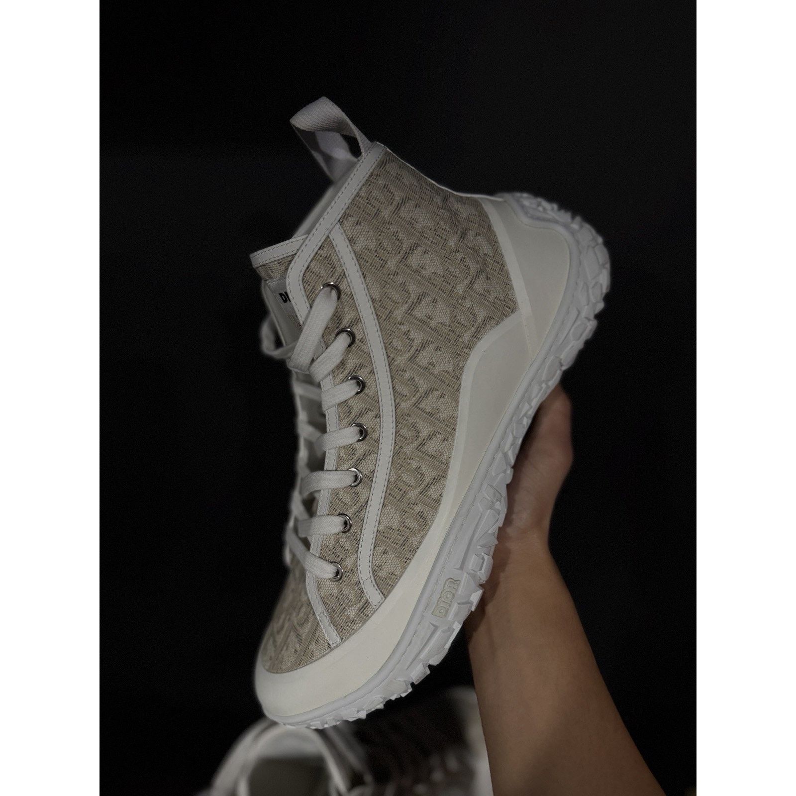 Dior Dior B28 High Beige Sneakers Size US 13/46eu Rare Size US 13 / EU 46 - 2 Thumbnail