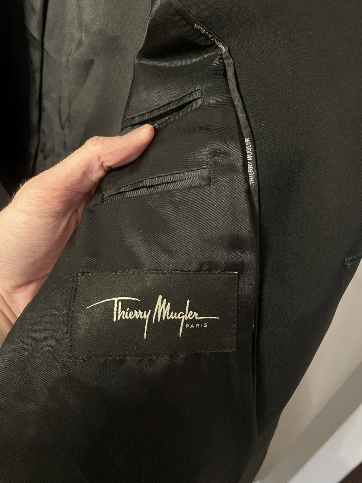 Thierry Mugler Thierry Mugler Paris Black Blazer Size 38R - 8 Thumbnail