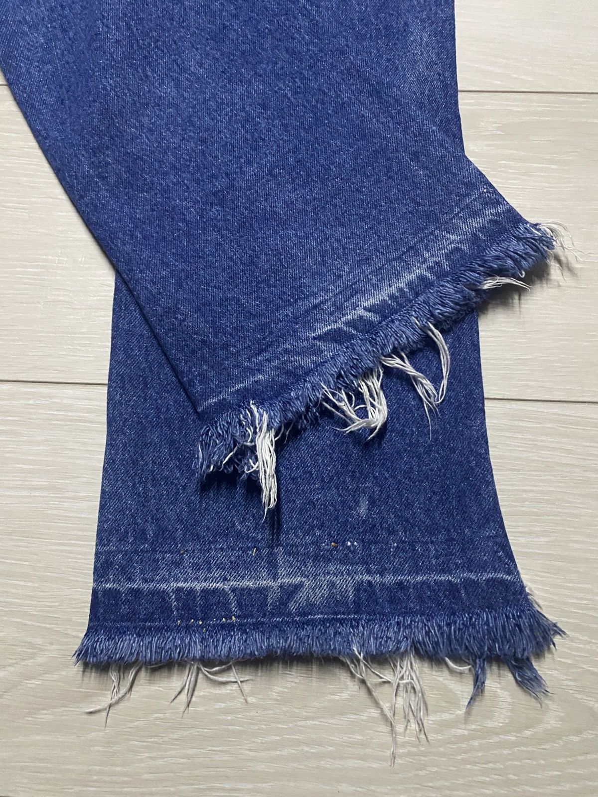 Lee Vintage lee 1889 Blue Wash Frayer Loose Jeans Size US 28 / EU 44 - 10 Thumbnail