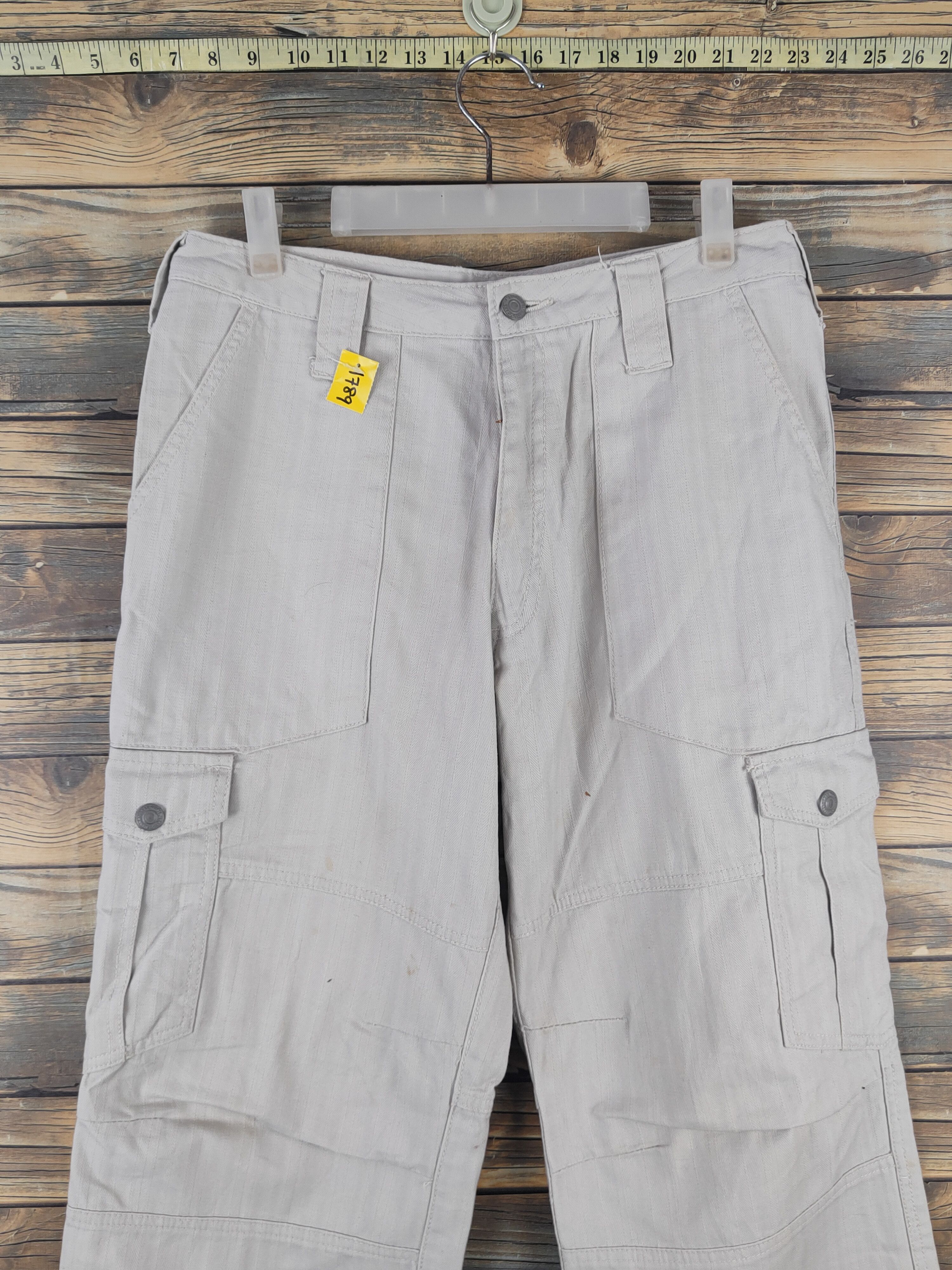 Japanese Brand DL Japanese Brand Gray Multipocket Cargo Pants #1789 Size US 31 - 2 Thumbnail