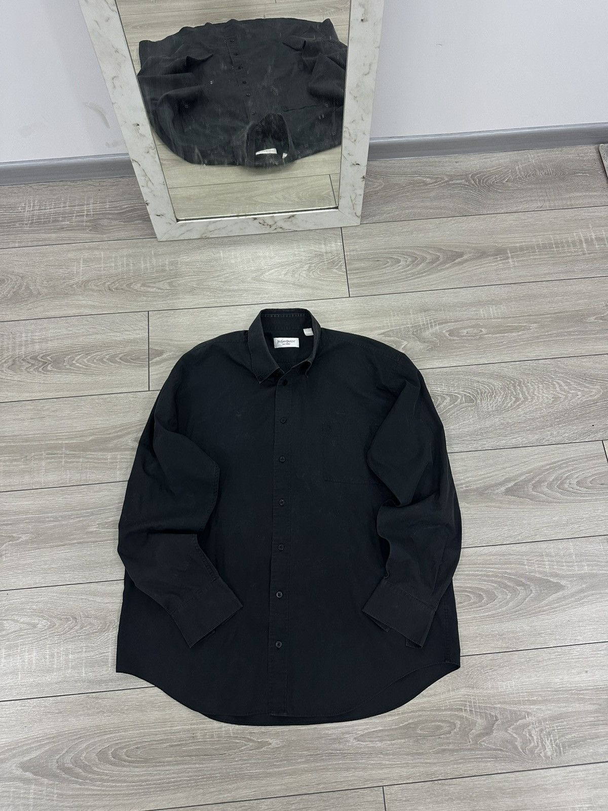 Yves Saint Laurent Yves Saint Laurent YSL Black Shirt Luxury Style Size US M / EU 48-50 / 2 - 2 Thumbnail