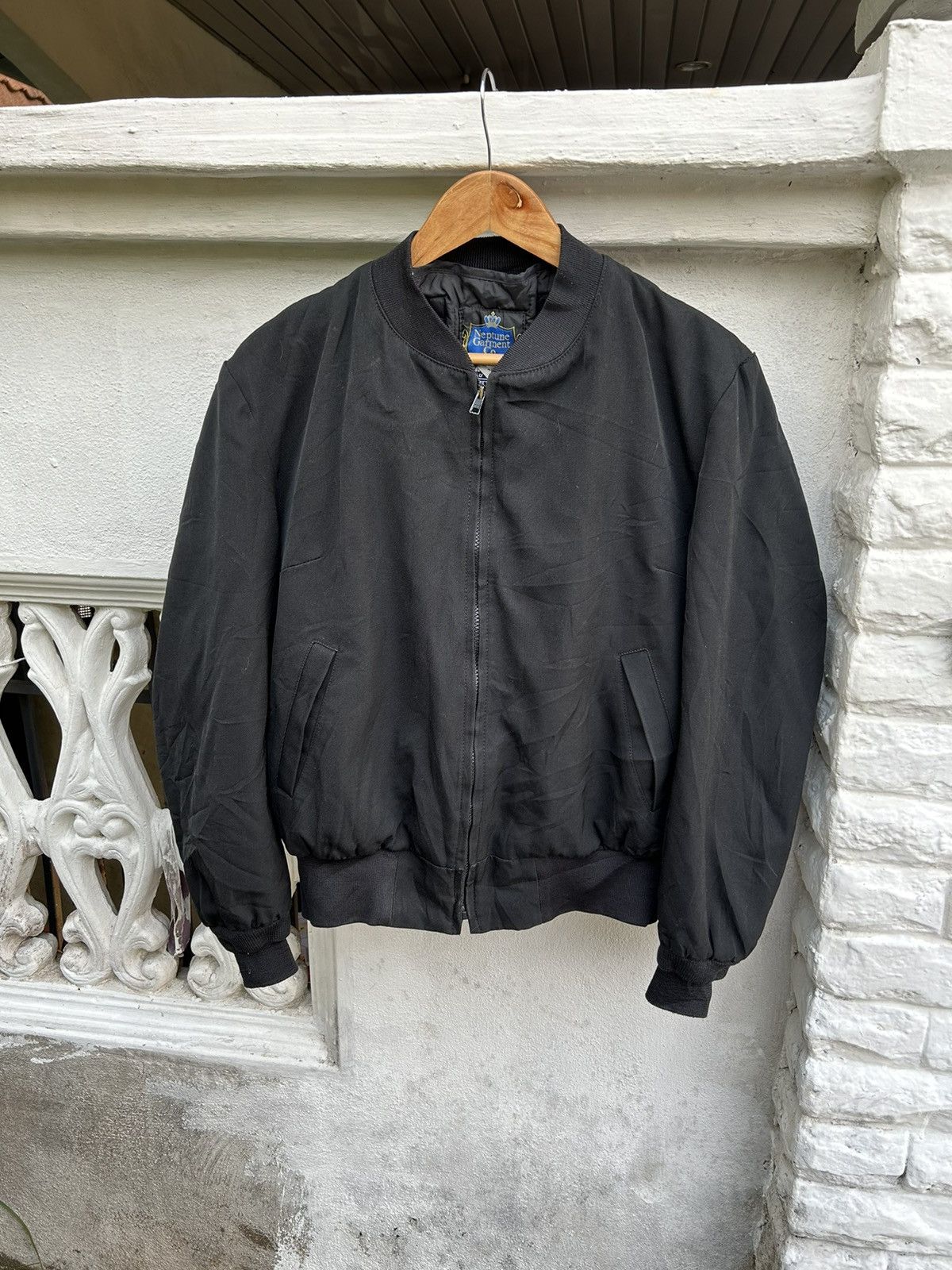 image of Army Officer Bomber Jacket Issue in Black, Men's (Size Medium)