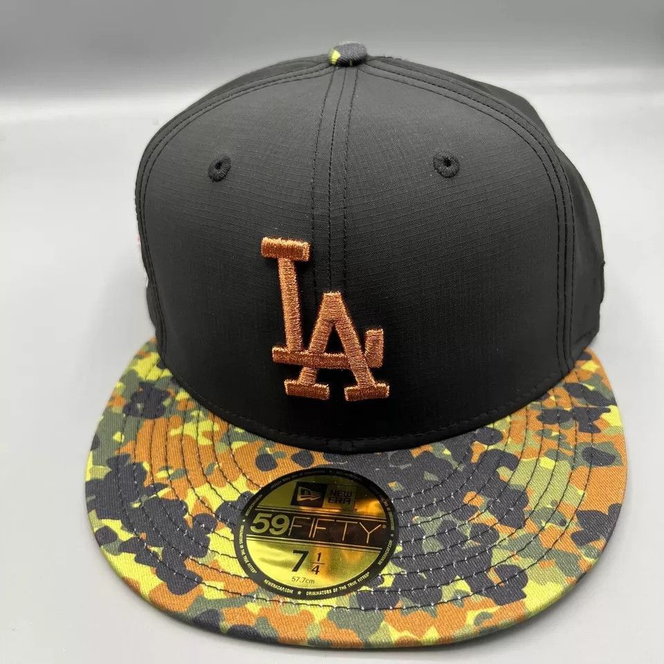 New Era Los Angeles LA Dodgers Hat Men 7 1/4 59Fifty New Era Fitted Size ONE SIZE - 3 Thumbnail
