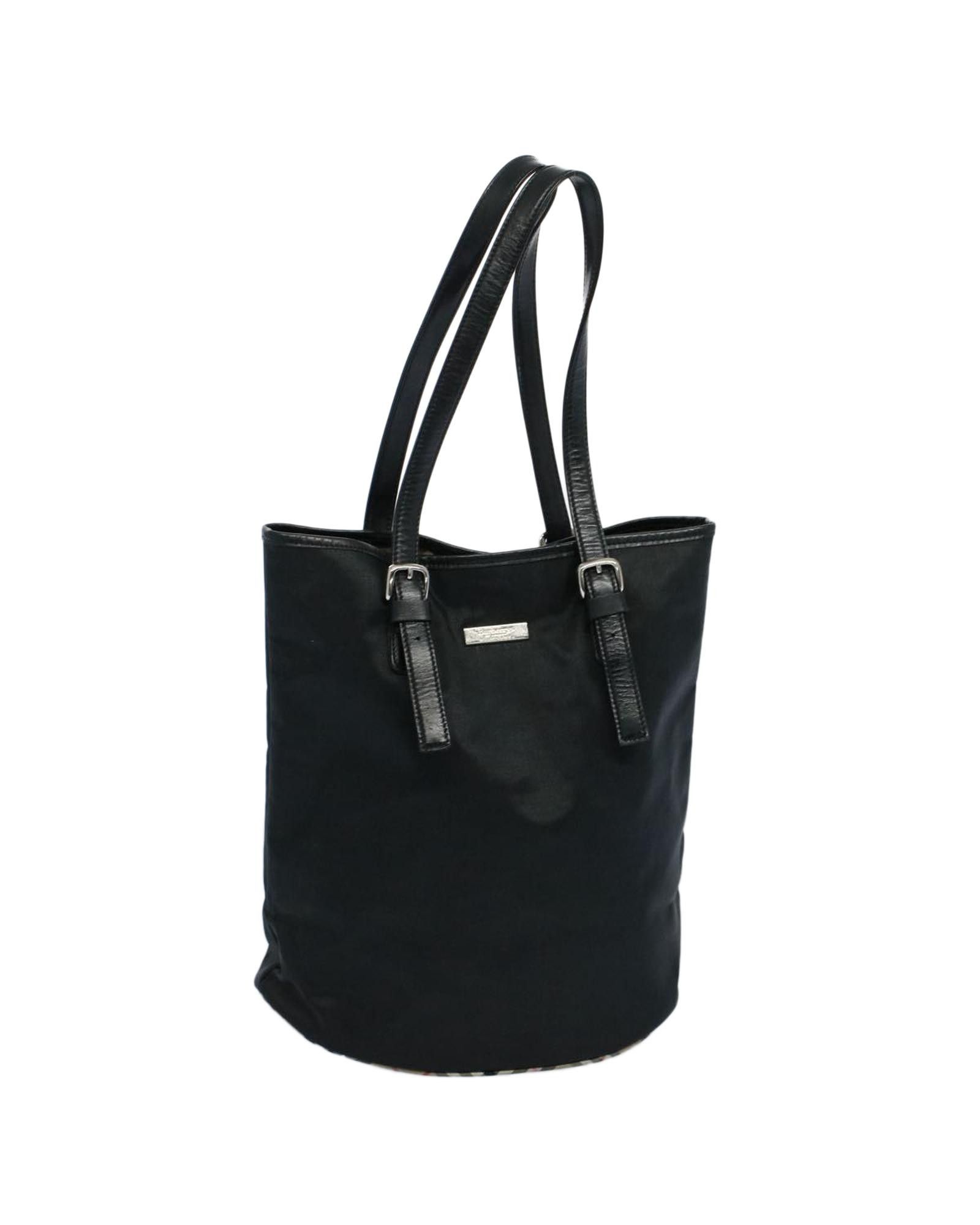 image of Black Nylon Shoulder Bag By Burberrys, Women's