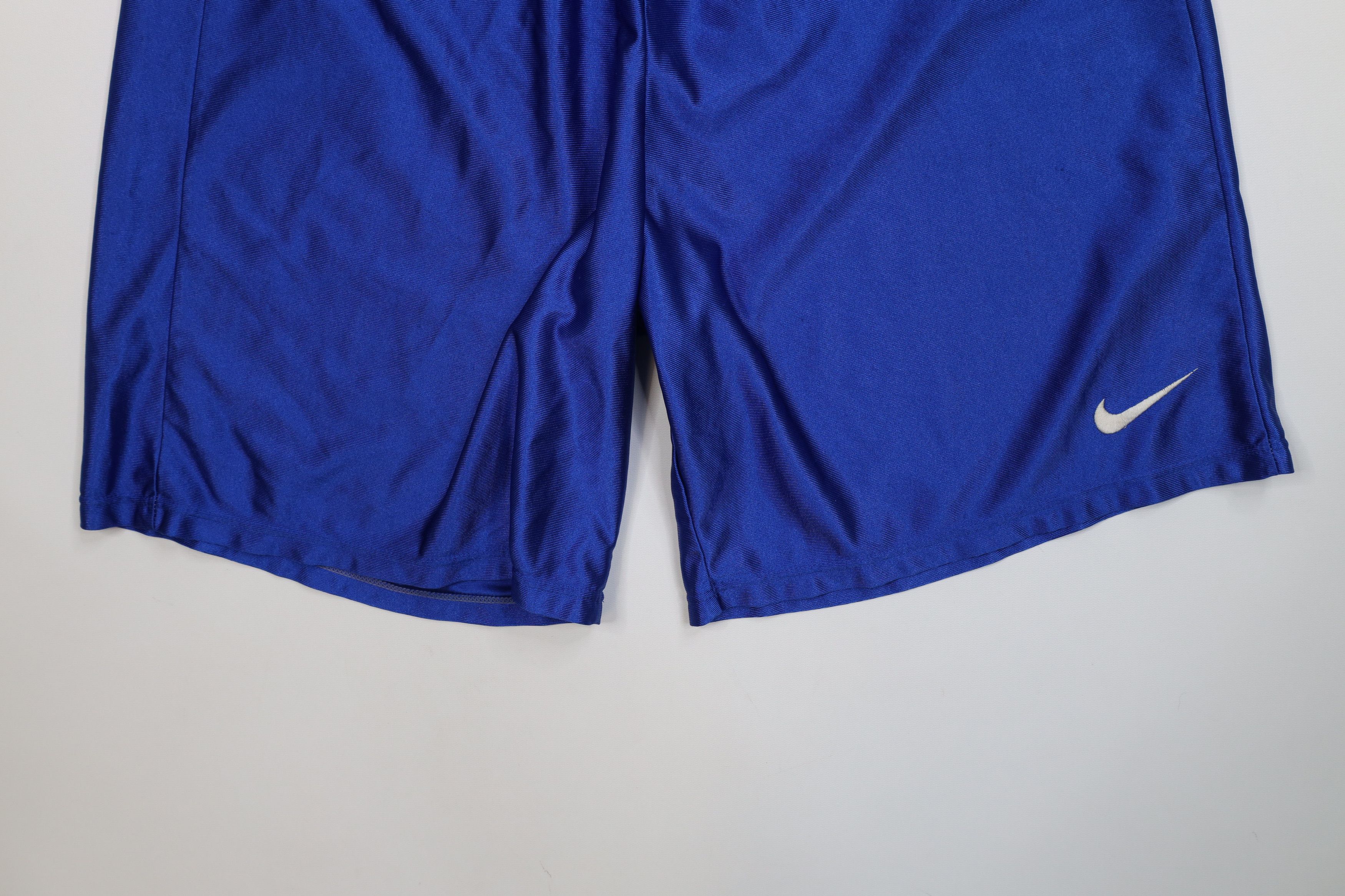 Nike Vintage 90s Nike Dazzle Basketball Shorts Royal Blue USA Size US 36 / EU 52 - 4 Thumbnail