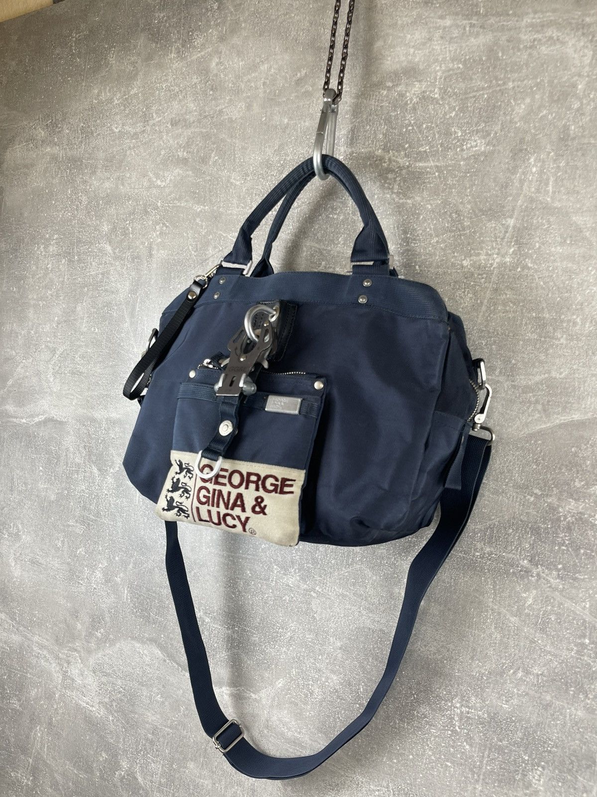 George Gina & Lucy George Gina & Lucy Miss Perfect Blue Nylon Shoulder Tote Bag Size ONE SIZE - 2 Thumbnail