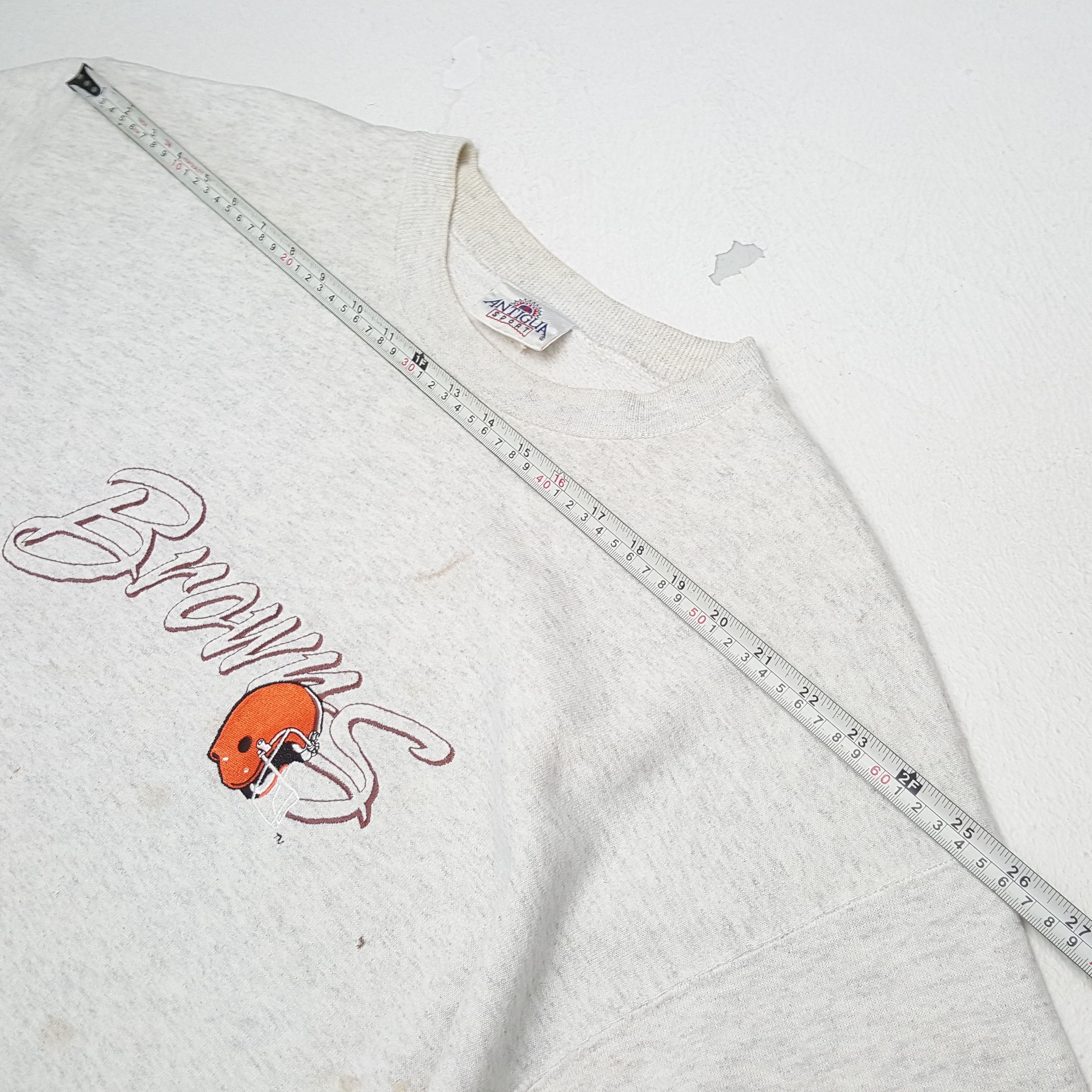 NFL × Vintage Vintage BROWNS American Football NFL Team Sweatshirt Size US XL / EU 56 / 4 - 4 Thumbnail