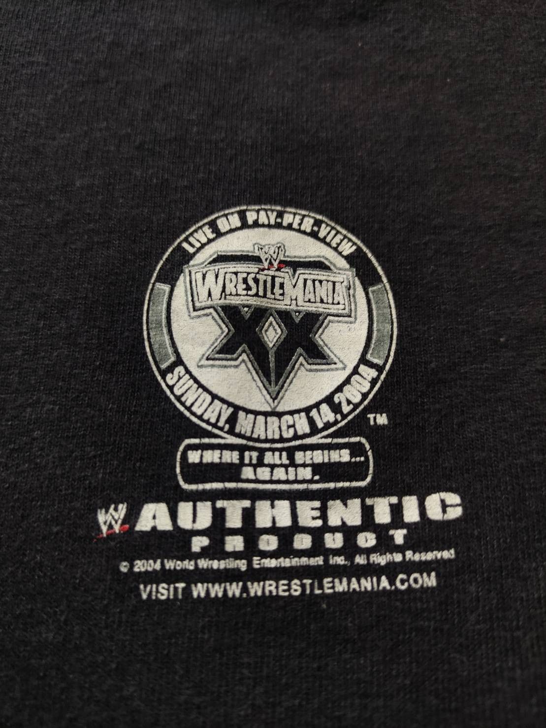 Vintage Vtg 00's Triple H " No Hype Necessary " Wrestle Mania Promo Size US XL / EU 56 / 4 - 11 Thumbnail