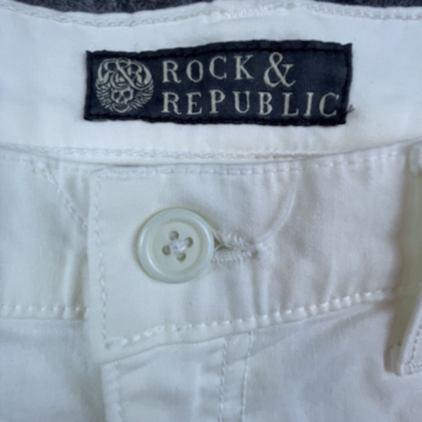 Rock & Republic Rock & Republic Jeans Womens 30 White 5 Pocket Skinny Posey Size 30" / US 8 / IT 44 - 4 Thumbnail