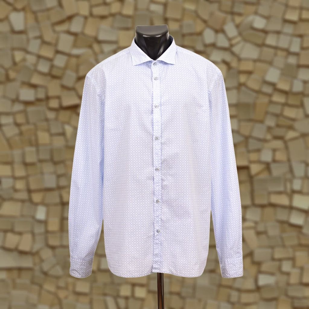 Vintage Seeker Groove Dress Shirt Blue Cotton XL Button Shirt Mens Size 46R - 1 Thumbnail