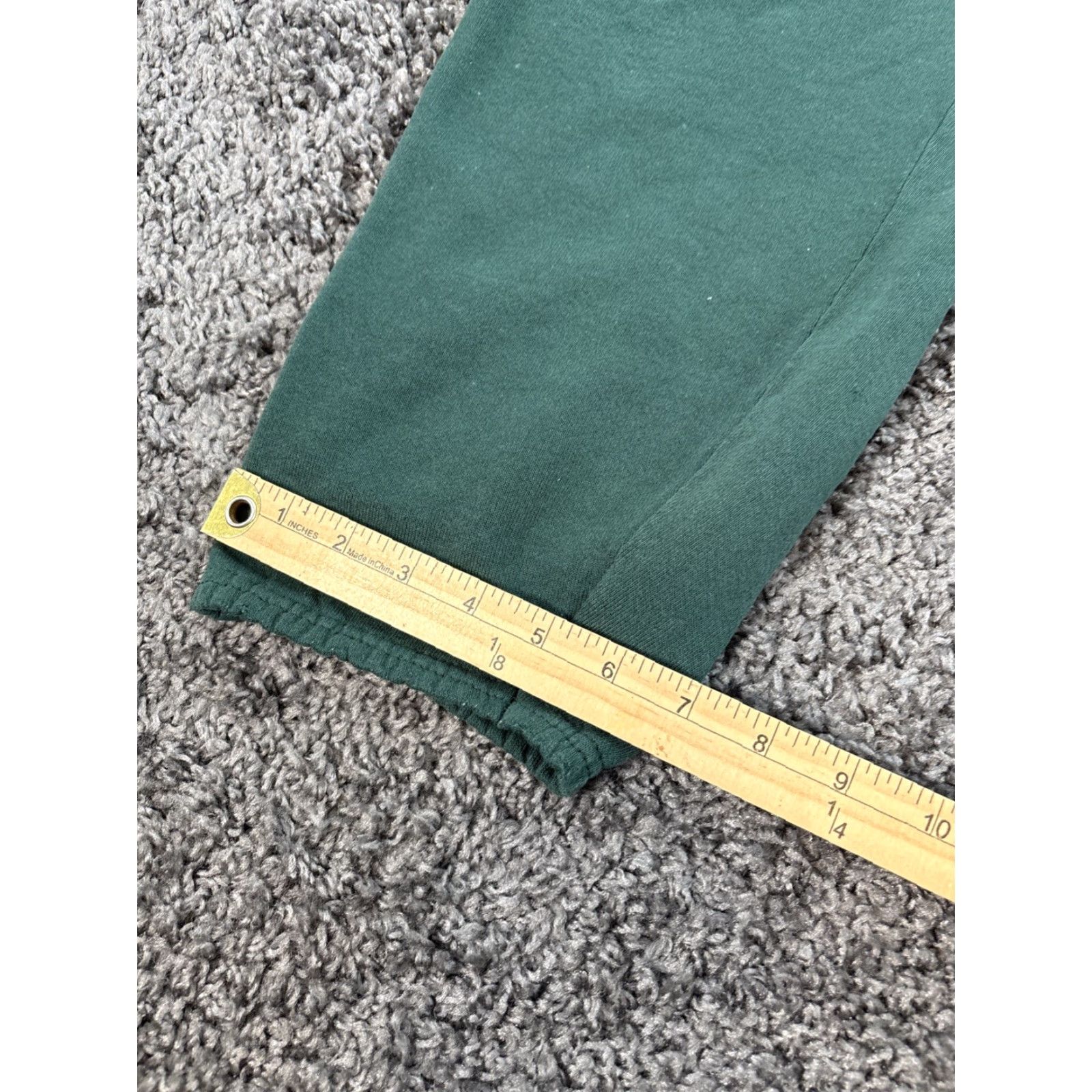 Tultex VINTAGE Tultex Sweatpants Mens M Green Baggy 50/50 Wide Grunge 90s Pants Mens Size US 31 - 3 Thumbnail