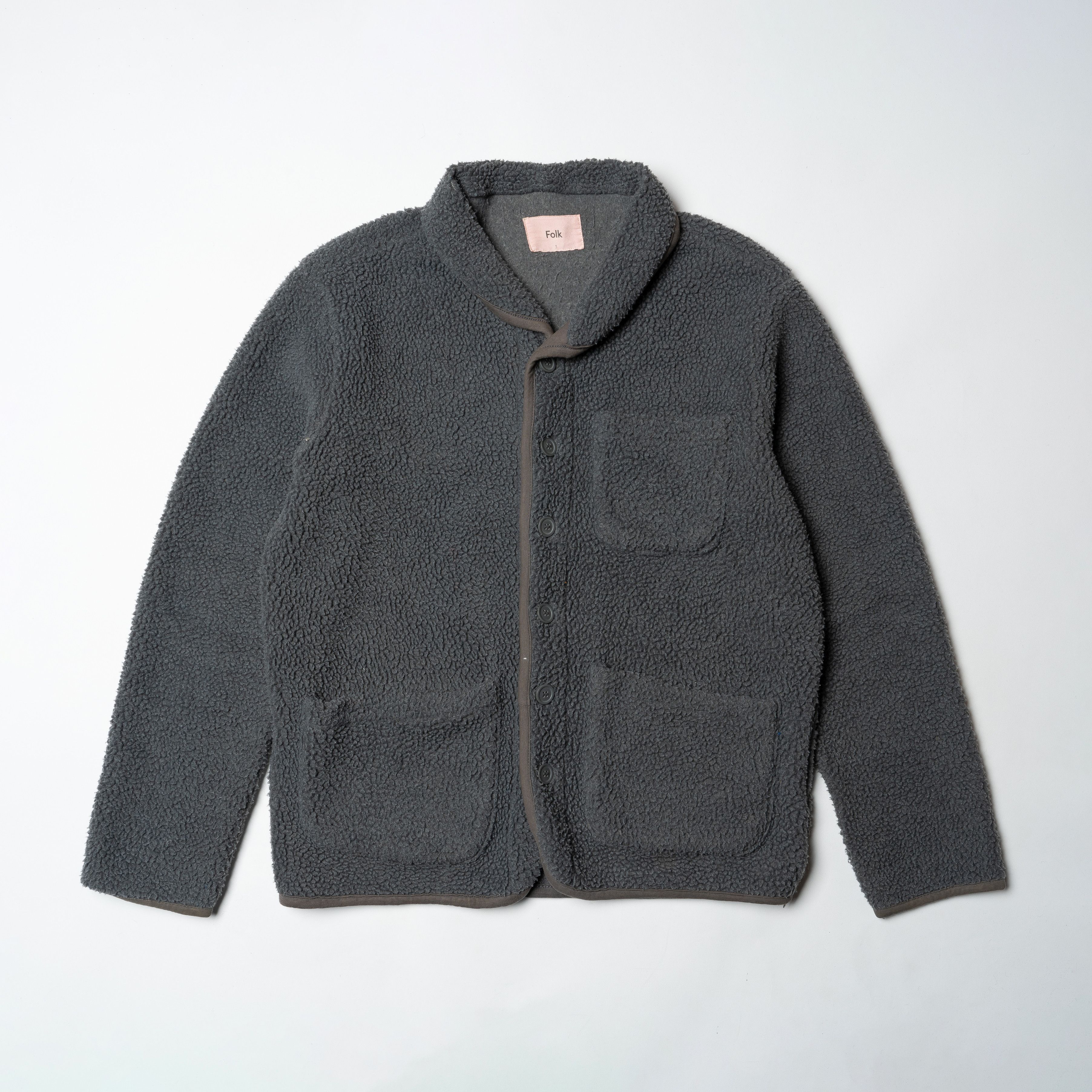 Folk 🔵 FOLK Fleece sherpa Jacket Grey Size US M / EU 48-50 / 2 - 1 Thumbnail