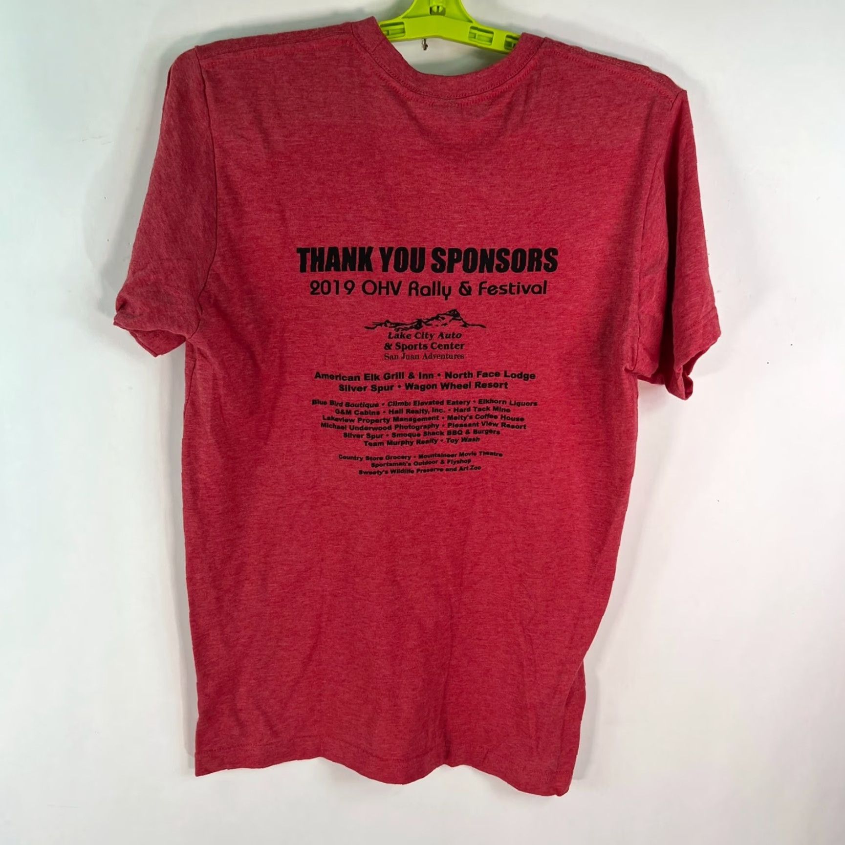 CO VINTAGE Unbranded T-Shirt OHV 2019 Off Road Rally & Festival Lake City CO Mens Graphic Red M Size US M / EU 48-50 / 2 - 3 Thumbnail