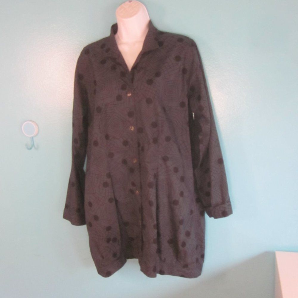 Eileen Fisher Adverb Cotton Tunic Dress M Oversized Size M / US 6-8 / IT 42-44 - 11 Thumbnail