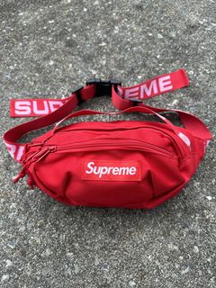 Supreme waist bag ss18 hot sale red