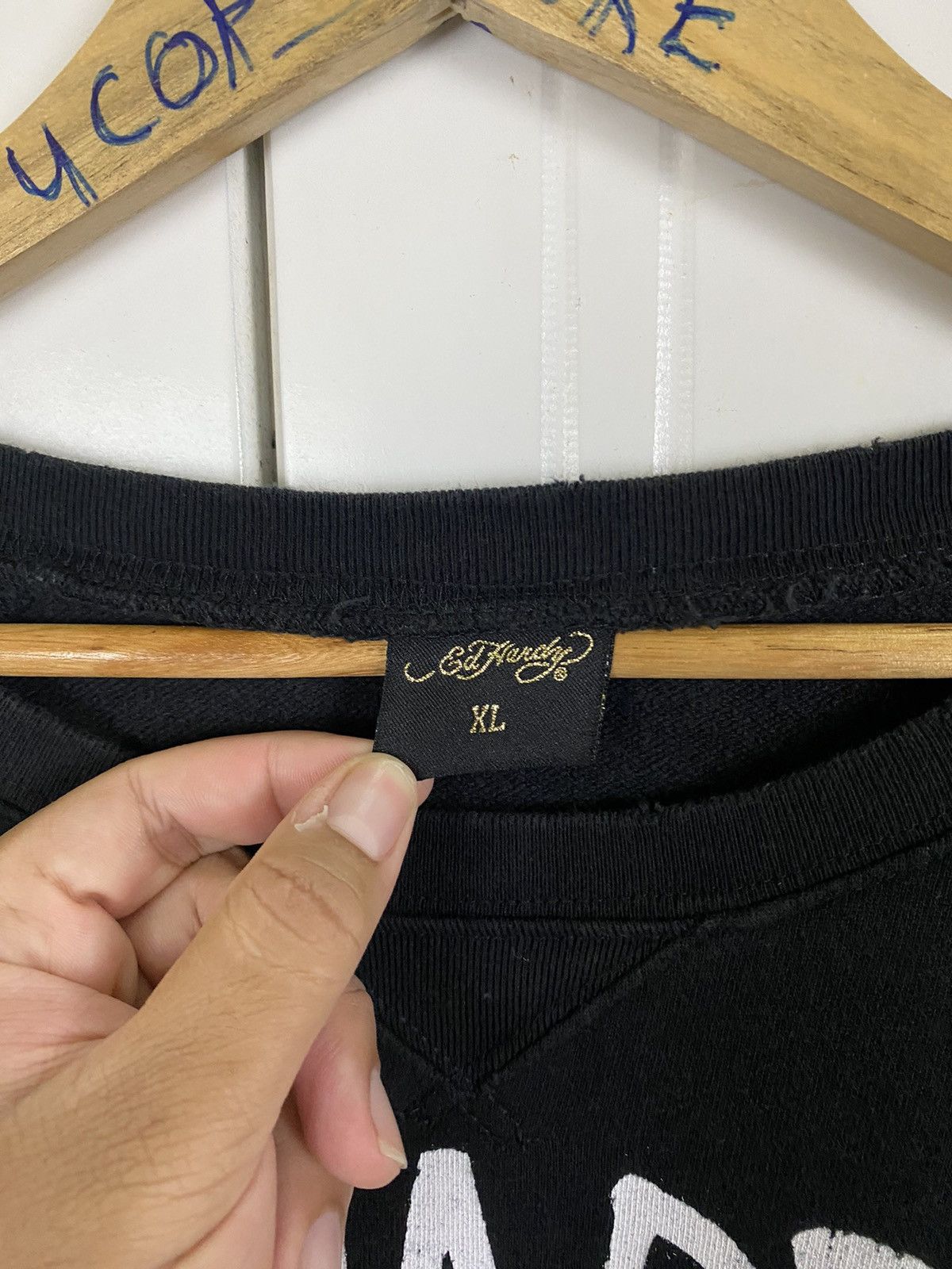 Ed Hardy × Vintage Vintage Ed Hardy Sweatshirt Size US XL / EU 56 / 4 - 8 Thumbnail