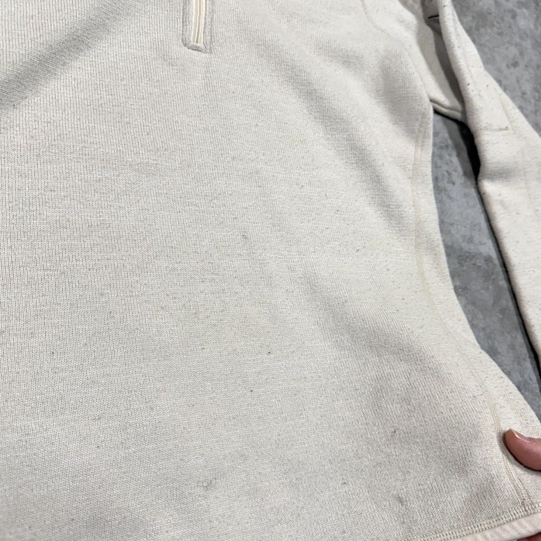Patagonia Patagonia Sweater Womens Large White Fleece 1/4 Zip Mock Neck Pullover Top Size L / US 10 / IT 46 - 3 Thumbnail