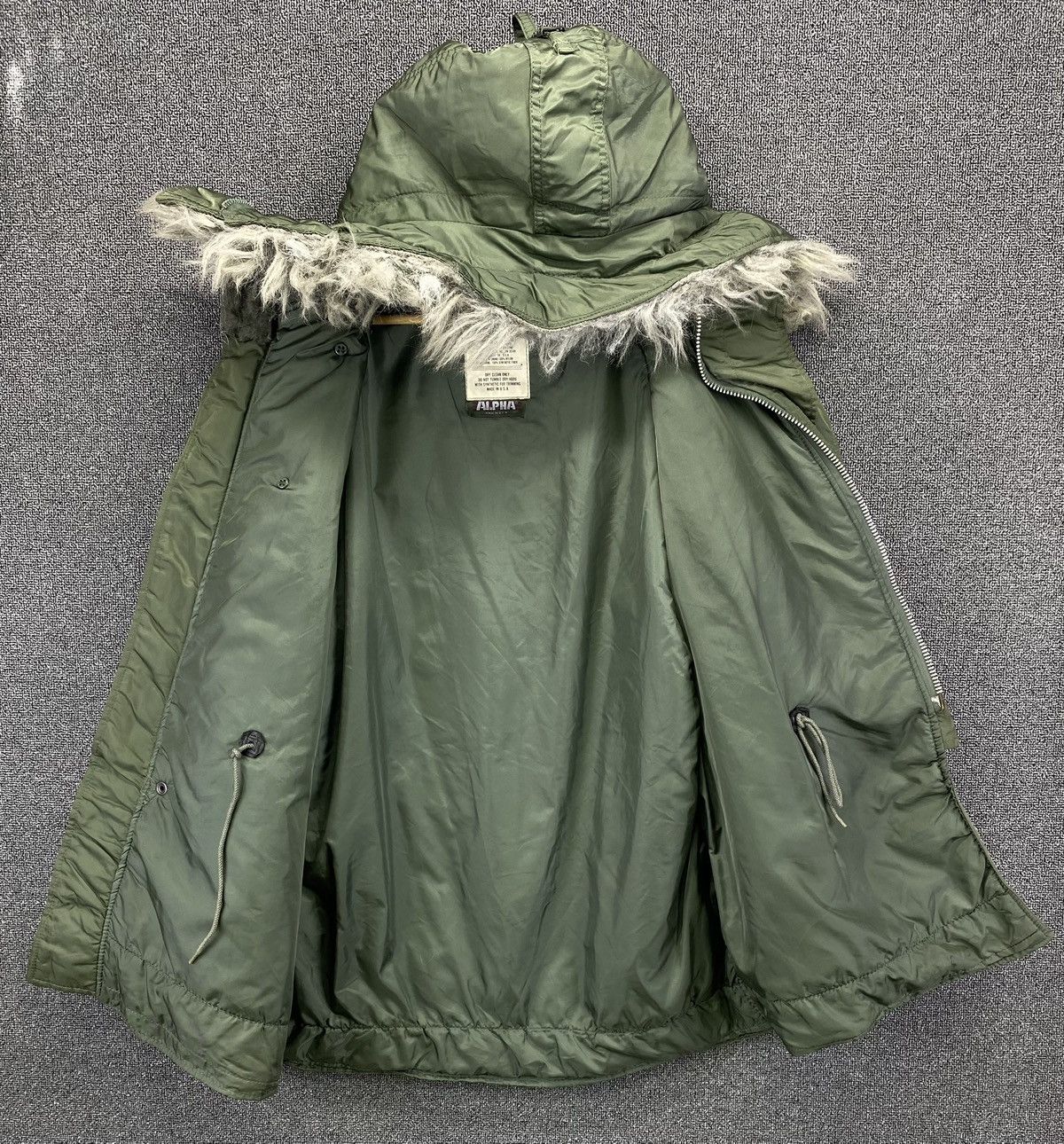 Vintage 90s Alpha Industries N 3B Made in USA winter jacket