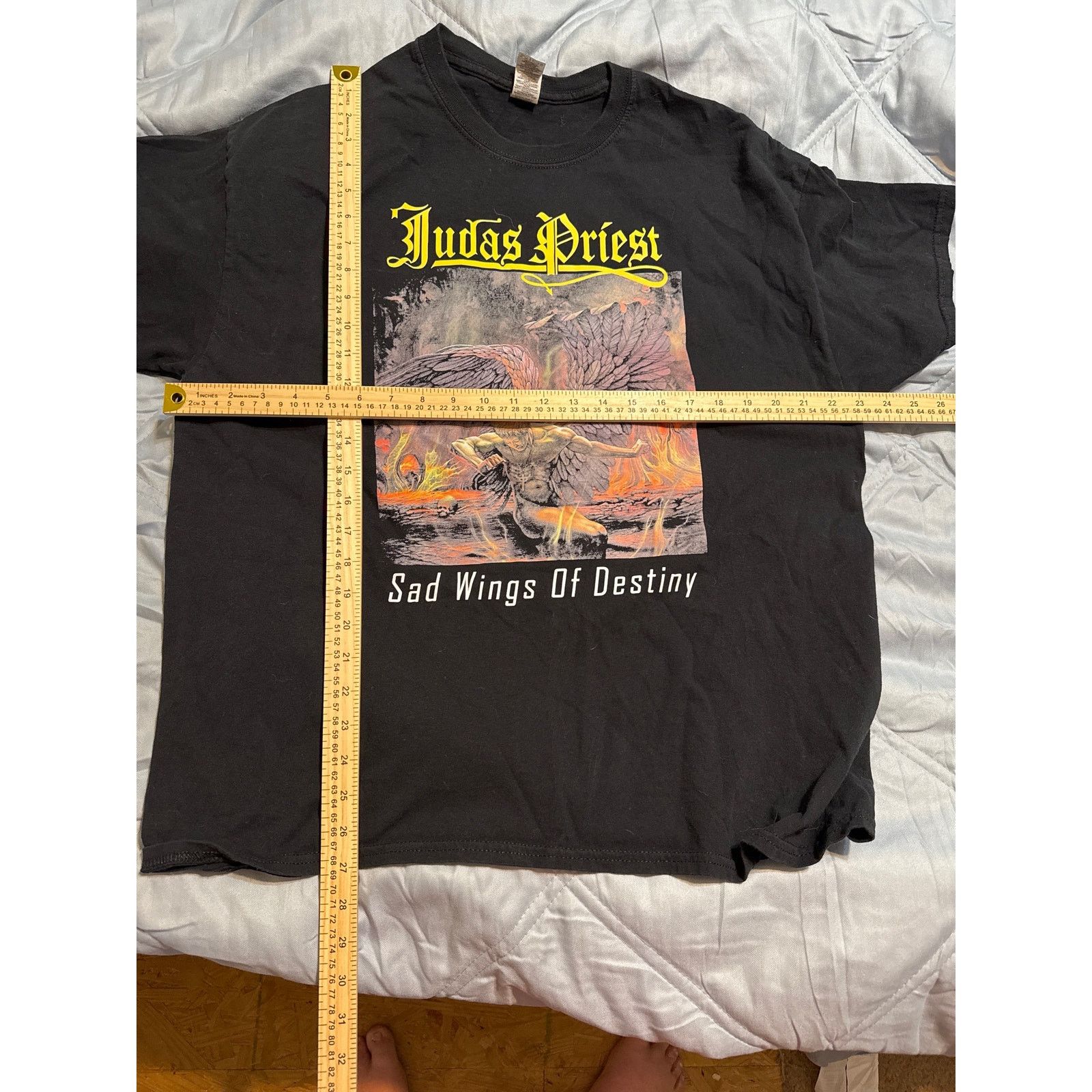 Gildan Judas Priest Sad Wings of Destiny Band Shirt XL Heavy Cotton Size US XL / EU 56 / 4 - 3 Thumbnail