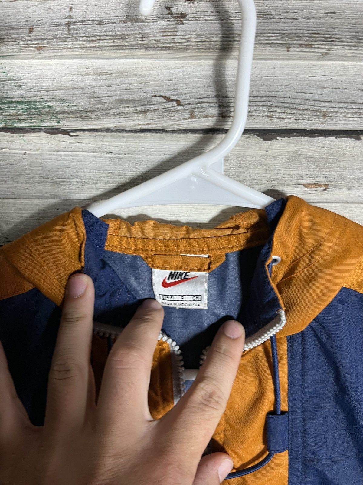 Nike × Vintage Vintage Nike Center Swoosh Windbreaker Size US S / EU 44-46 / 1 - 4 Thumbnail