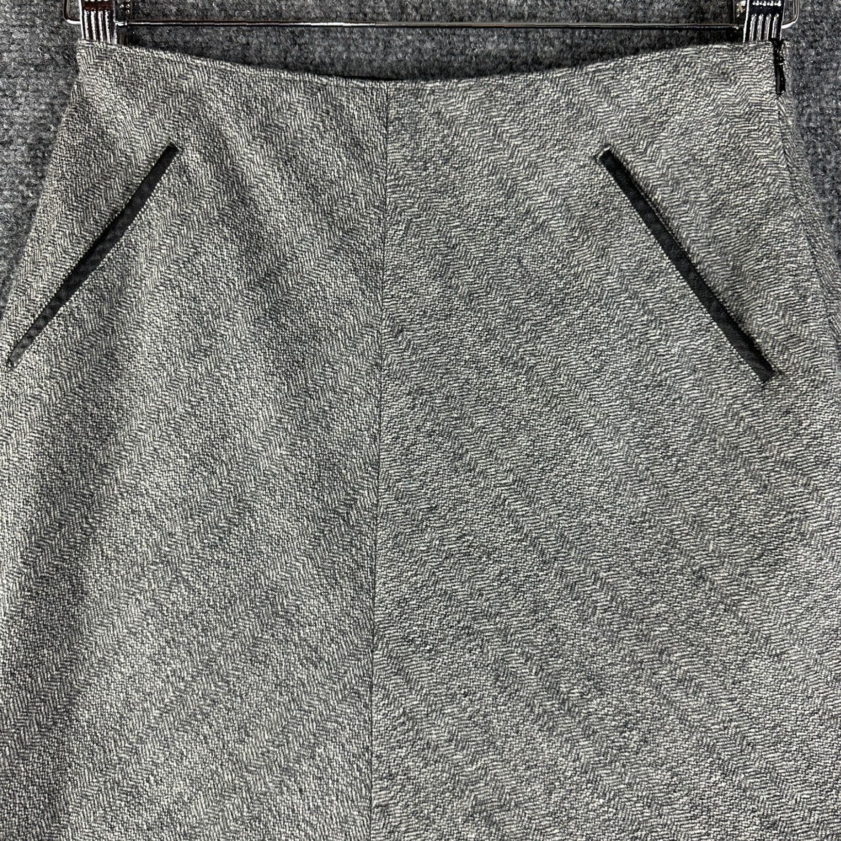 Banana Republic Banana Republic Skirt Womens 0 Pencil Gray Wool Lined Zipper Vintage No Size 25" / US 0 / IT 36 - 2 Thumbnail