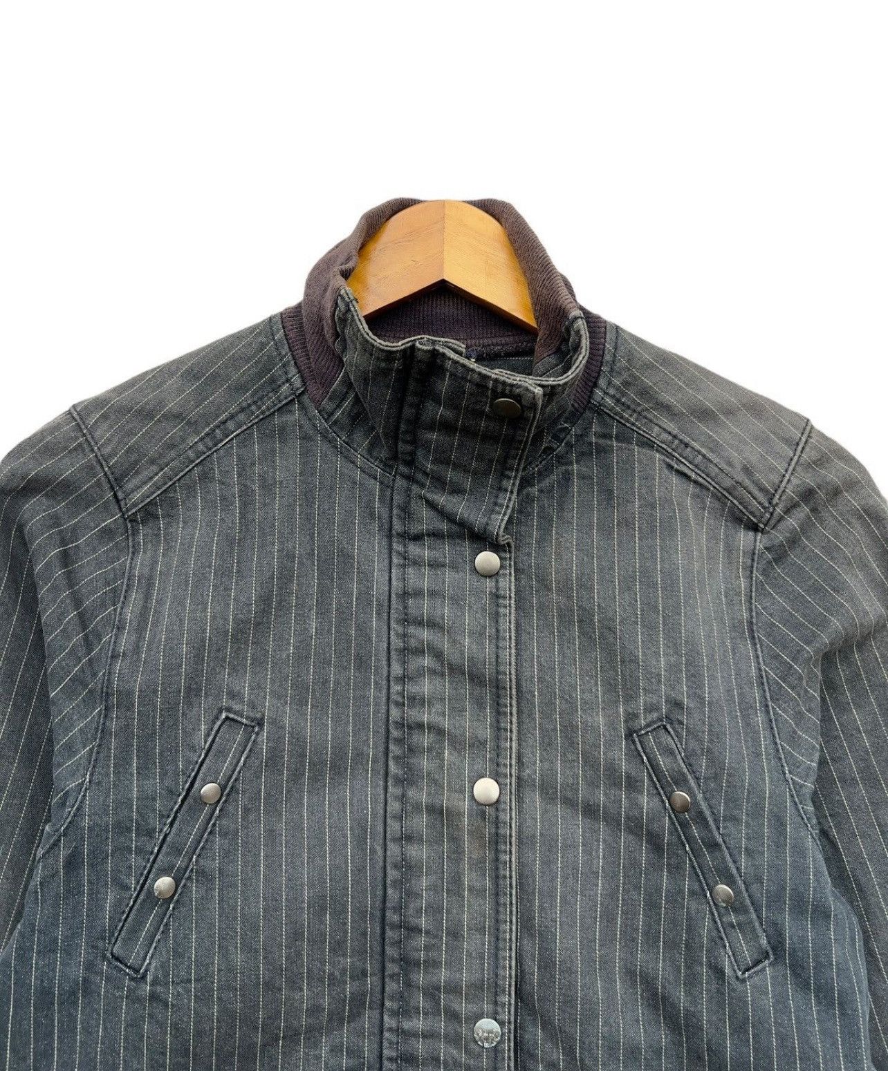 Takeo Kikuchi Takeo Kikuchi Sunfaded Bomber Denim Jacket Size US L / EU 52-54 / 3 - 4 Thumbnail