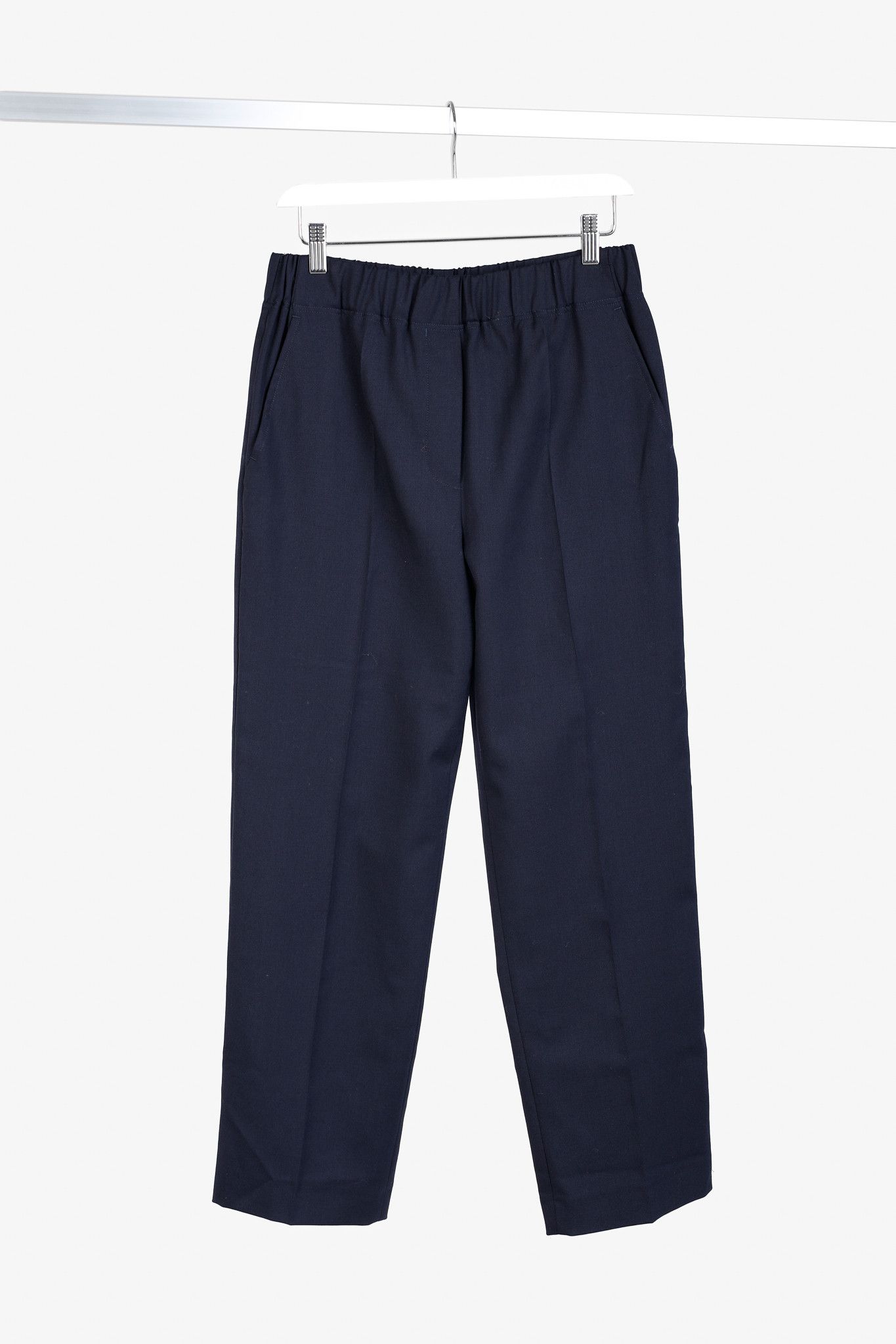 Weekend Max Mara Weekend Max Mara AW/19 Wool-Blend Twill Tapered Trousers Size 30" / US 8 / IT 44 - 1 Thumbnail