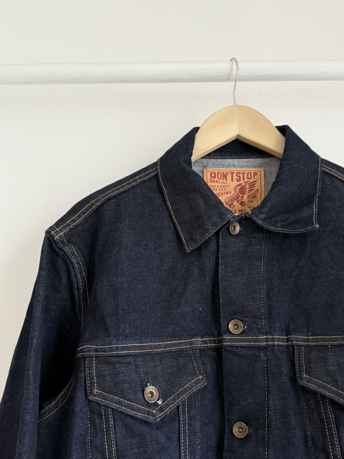 Bronson MFG. CO. Bronson Non Stock Selvedge Japan 🇯🇵 MFG.CO. Denim Jacket Sz M Size US L / EU 52-54 / 3 - 3 Thumbnail