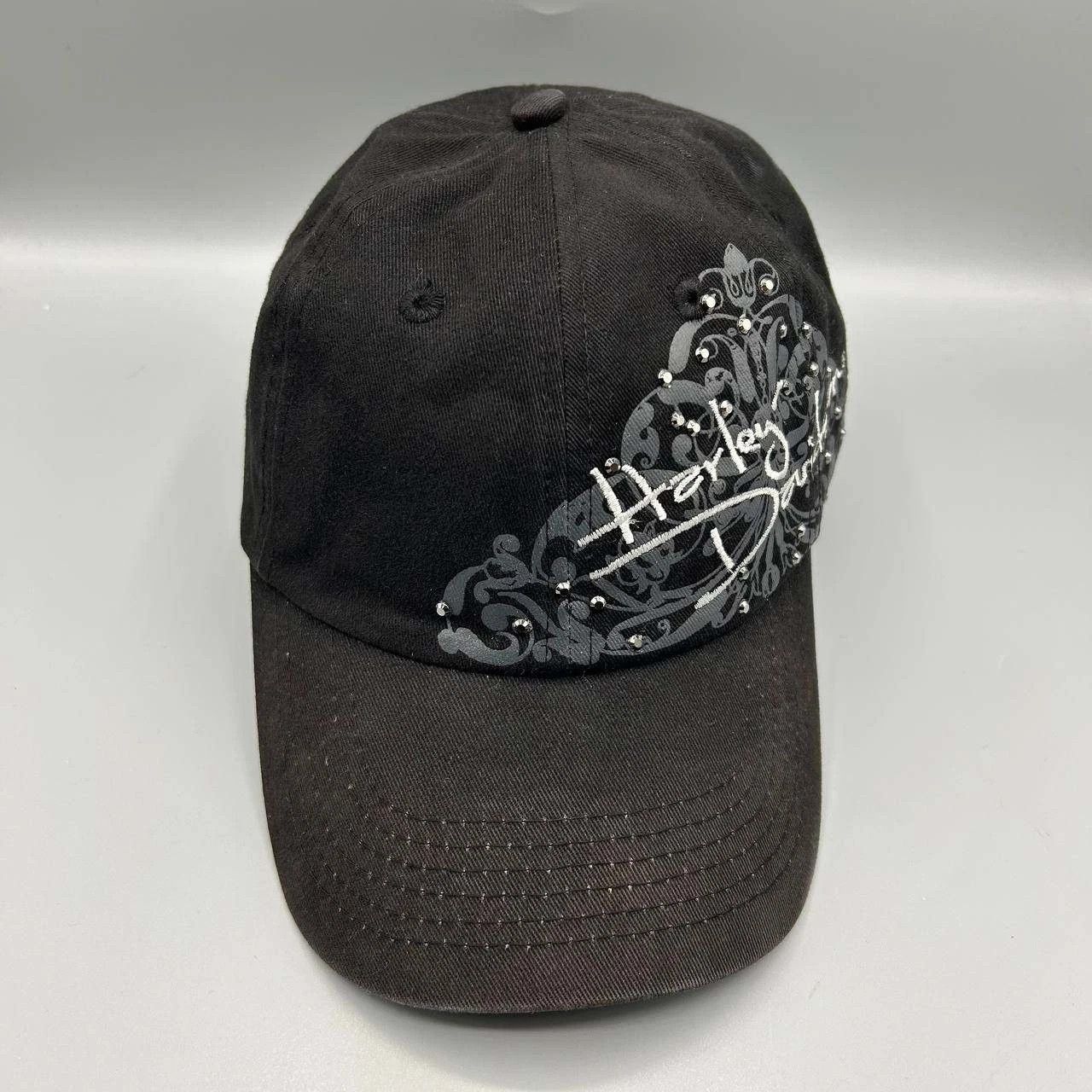 Harley Davidson Harley Davidson Motorcycles Embroidered Strap Back Cotton Size ONE SIZE - 1 Thumbnail