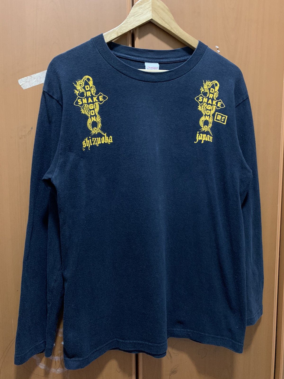 Japanese Brand Japanese Brand Snake Cross Dragon Sun Faded Long Sleeve Tee Size US M / EU 48-50 / 2 - 6 Thumbnail
