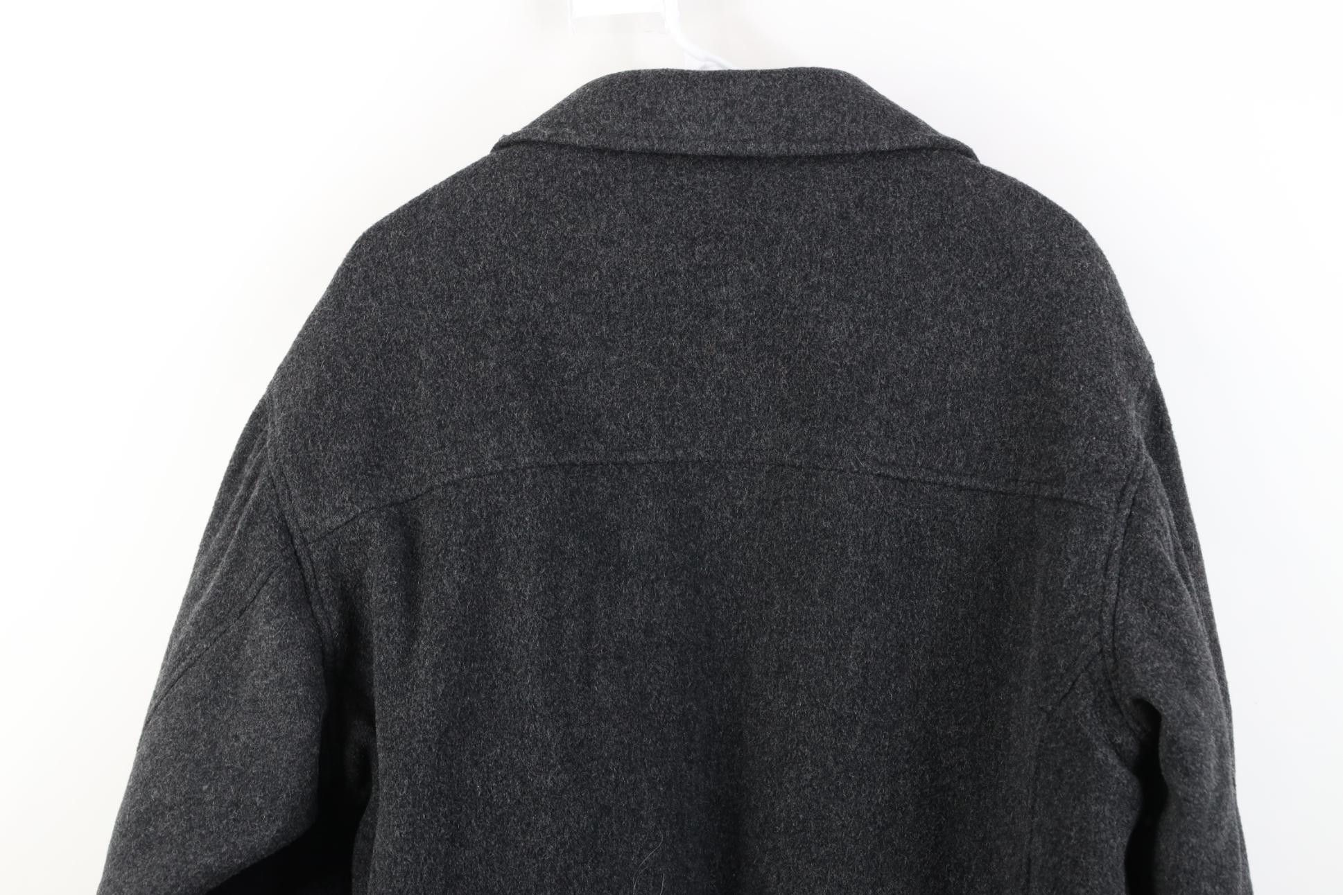 Vintage Vintage 90s Y2K Streetwear Full Zip Bomber Jacket Dark Gray Size US M / EU 48-50 / 2 - 13 Thumbnail