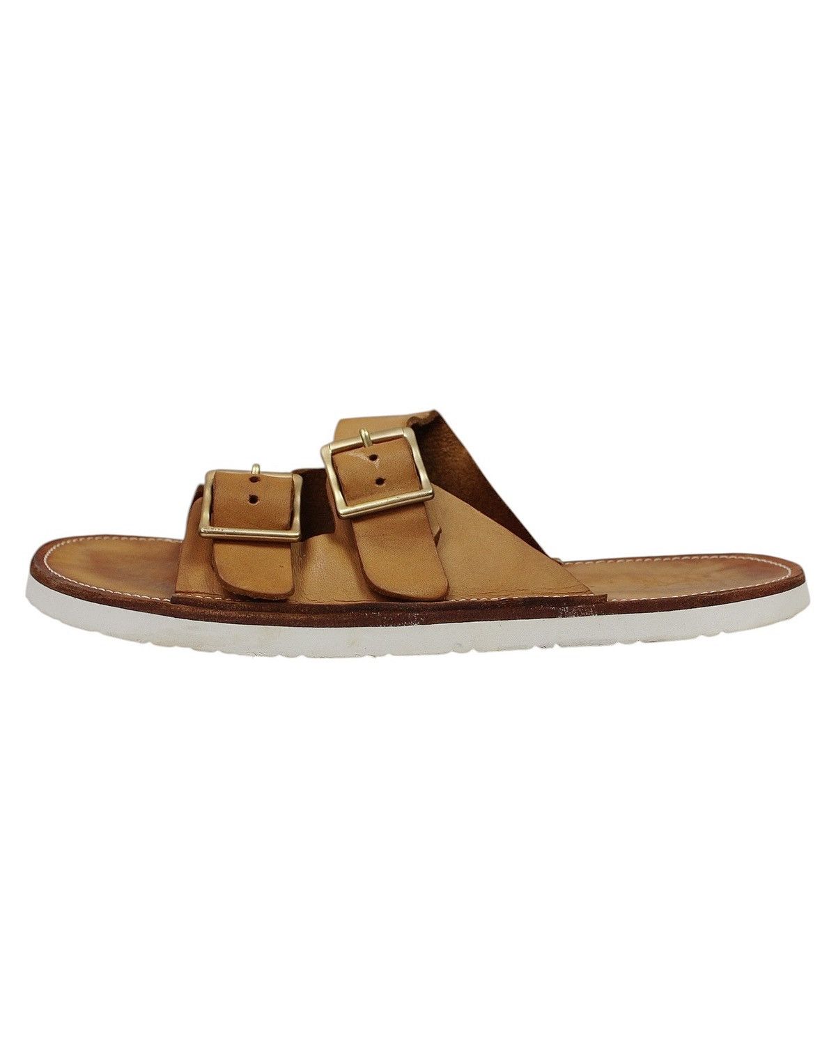 Designer × Japanese Brand × Vintage SS2018 WITH AGINGCCC DOUBLE BUCKLE LEATHER SANDALS Size US 8 / EU 41 - 4 Thumbnail