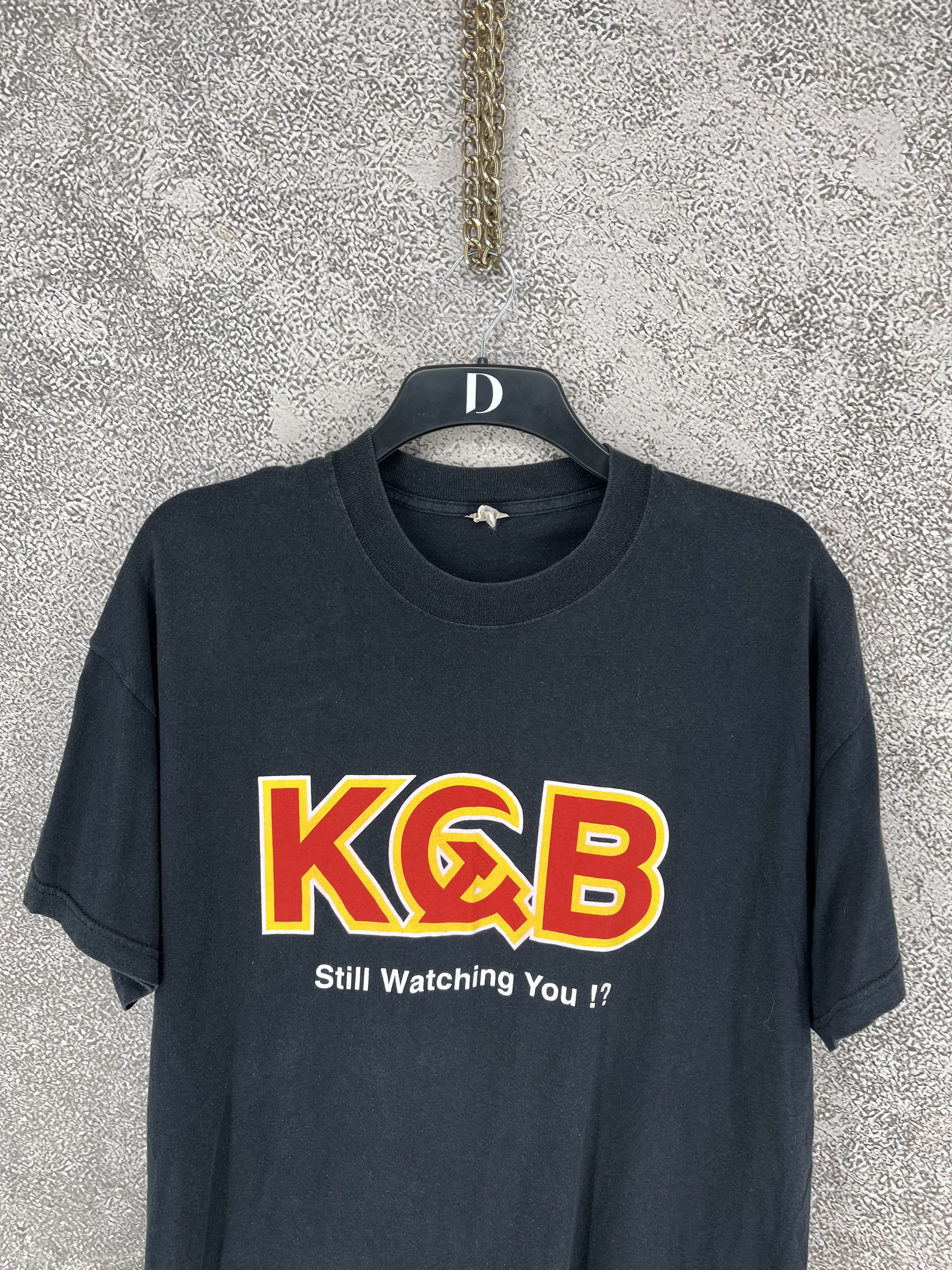 Vintage Vintage 90's KGB Soviet Union T-Shirt Large Single Stitch Size US XL / EU 56 / 4 - 6 Thumbnail