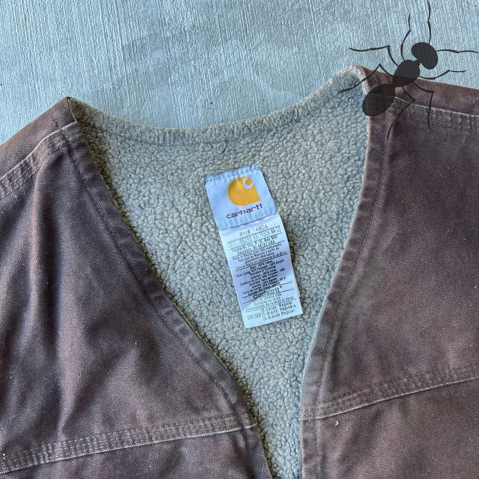 Carhartt × Vintage Carhartt V26 DKB faded brown work wear vest Size US XL / EU 56 / 4 - 4 Thumbnail