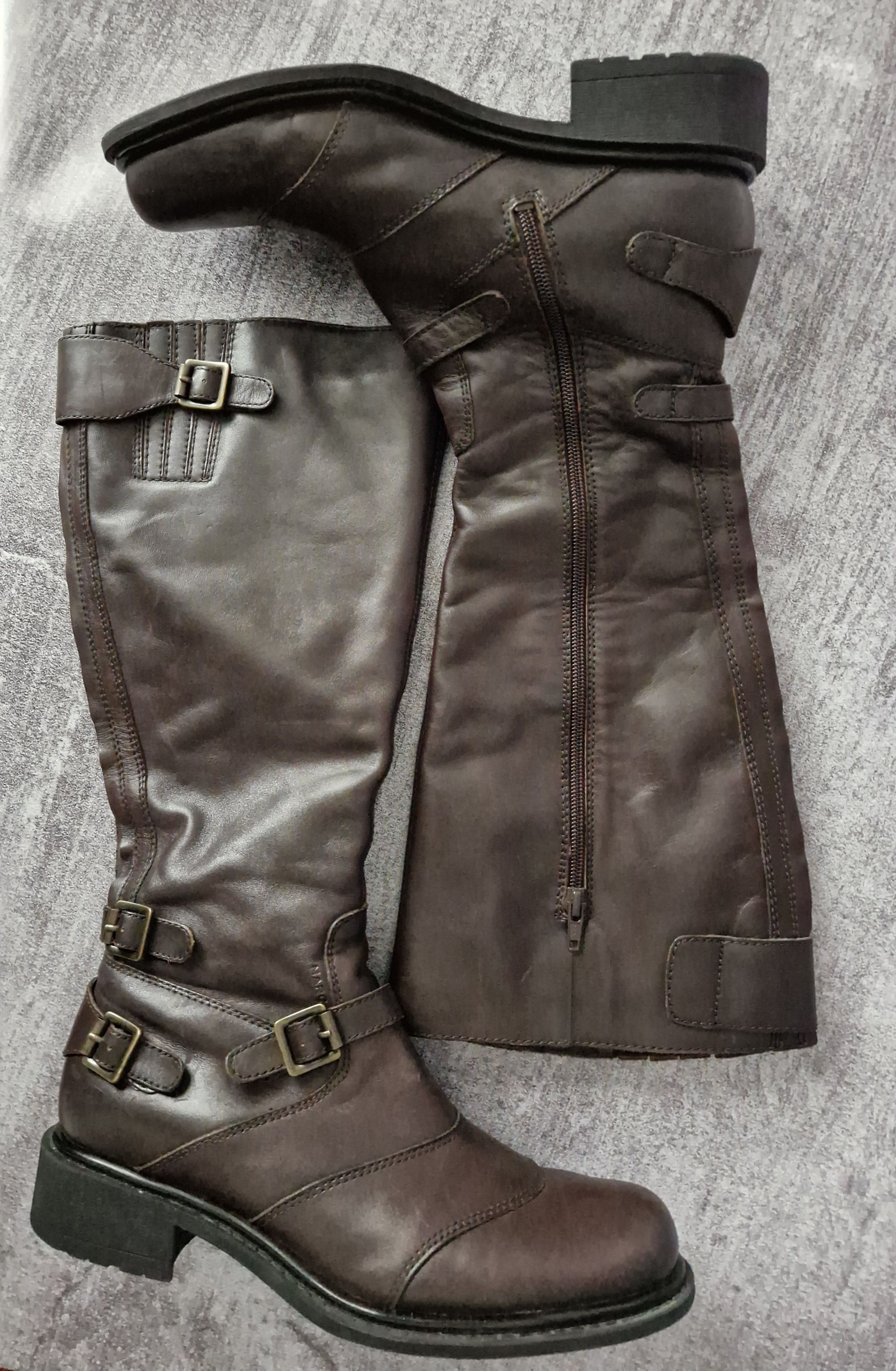 If Six Was Nine Genuine leather moto boxing high brown japan style boots Size US 10 / IT 40 - 11 Thumbnail