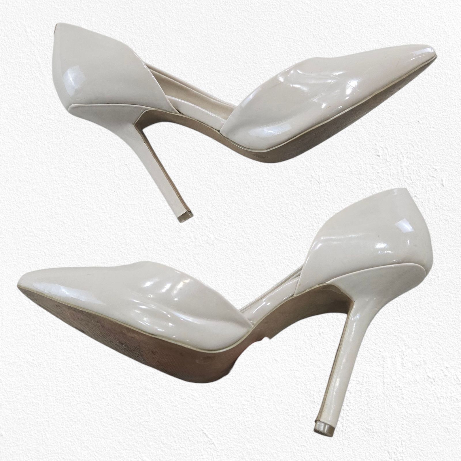 Bcbgmaxazria BCBG Jaze Light Beige Patent Leather D’Orsay Pumps 9 Size US 9 / IT 39 - 15 Thumbnail