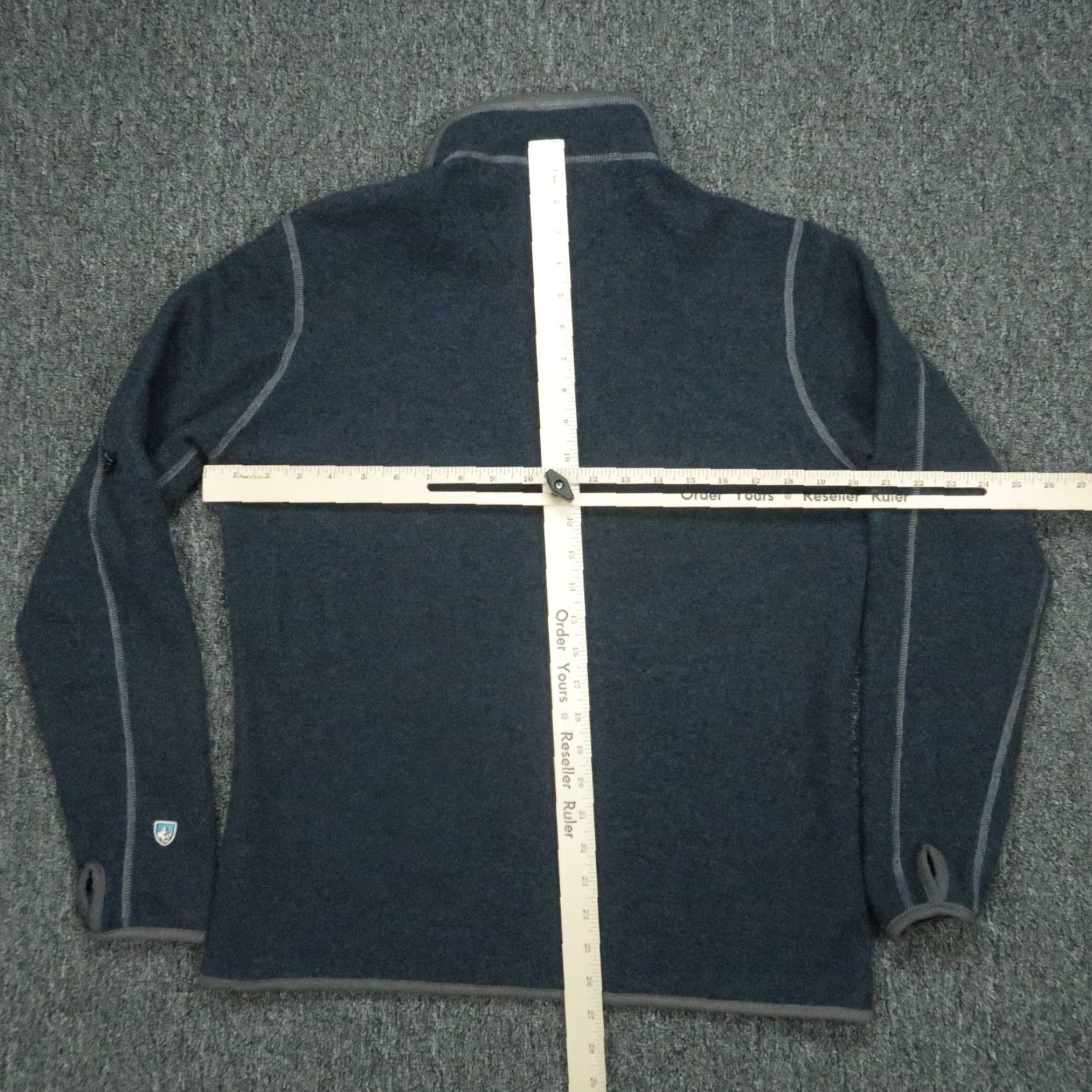 Vintage Kuhl Pullover Mens Small Blue 1/4 Zip Chianti Fleece Wool Blend Hiking Jumper Size US S / EU 44-46 / 1 - 7 Thumbnail