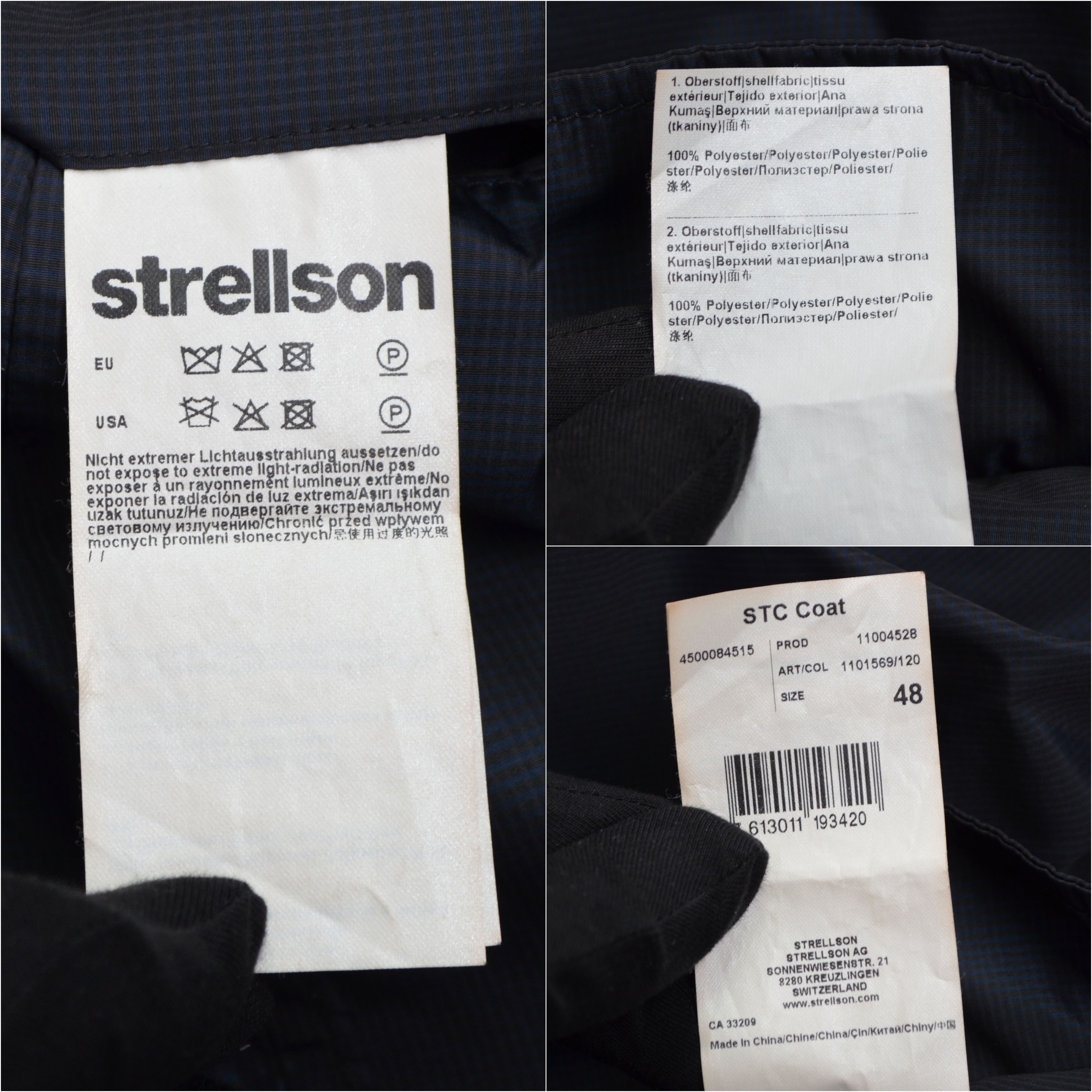Strellson Strellson STC Navy Reversible Packable Coat Jacket EU48 UK38 Size US M / EU 48-50 / 2 - 20 Thumbnail