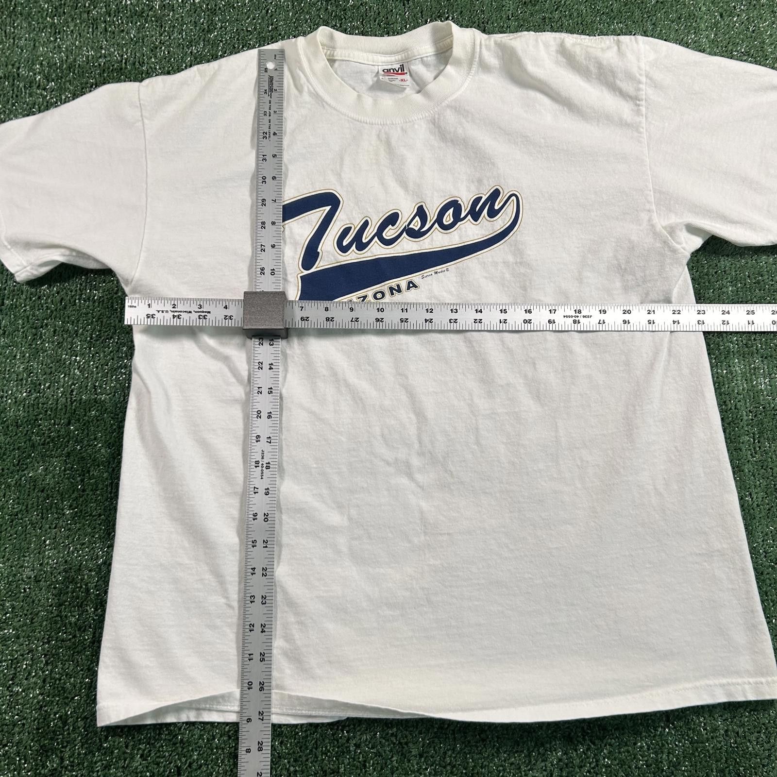 Anvil Men's White Tucson Arizona Graphic T-Shirt. XL Size US XL / EU 56 / 4 - 2 Thumbnail