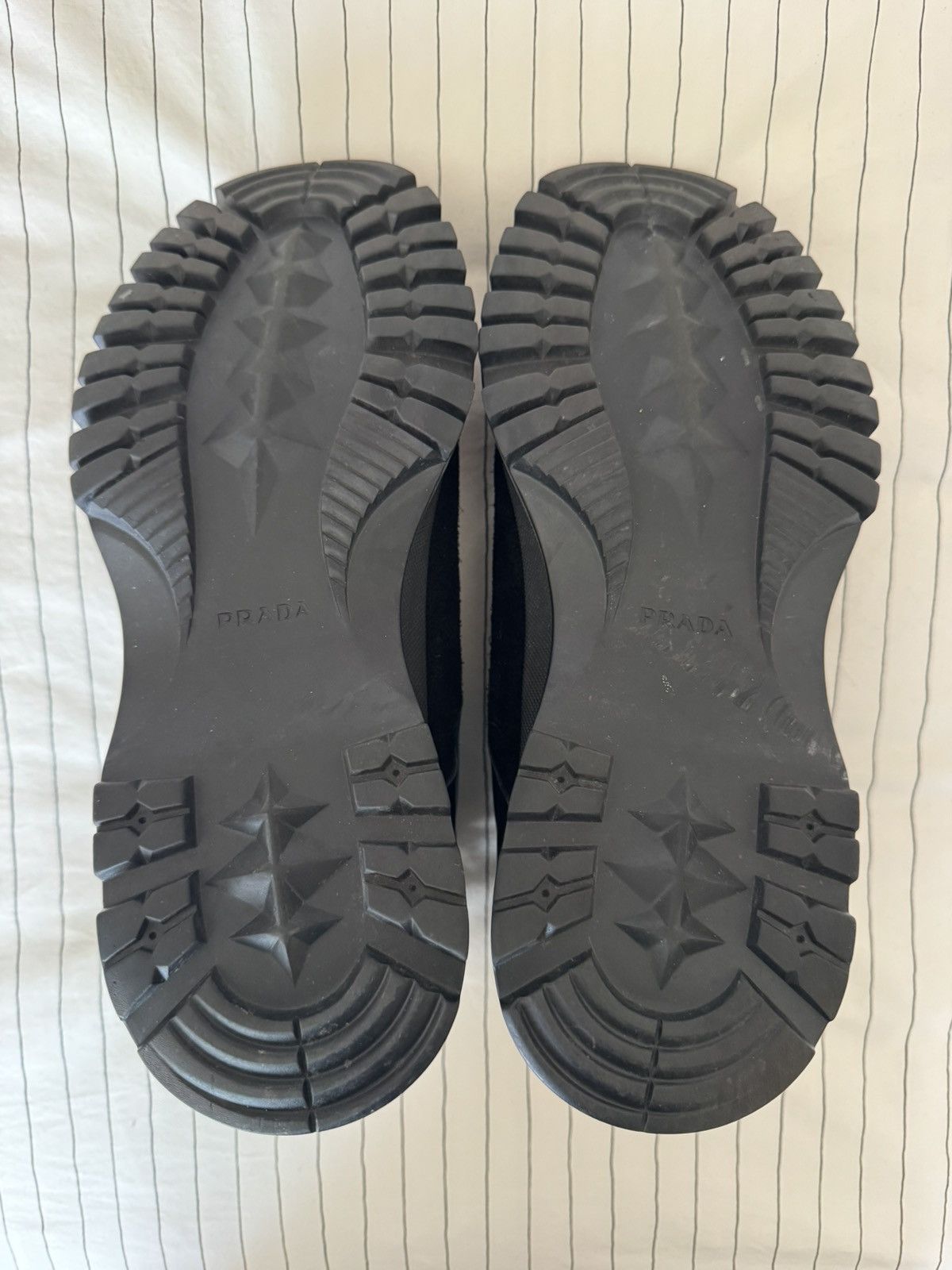 Prada Black Suede Prada Hiking Boots Size US 9.5 / EU 42-43 - 7 Thumbnail